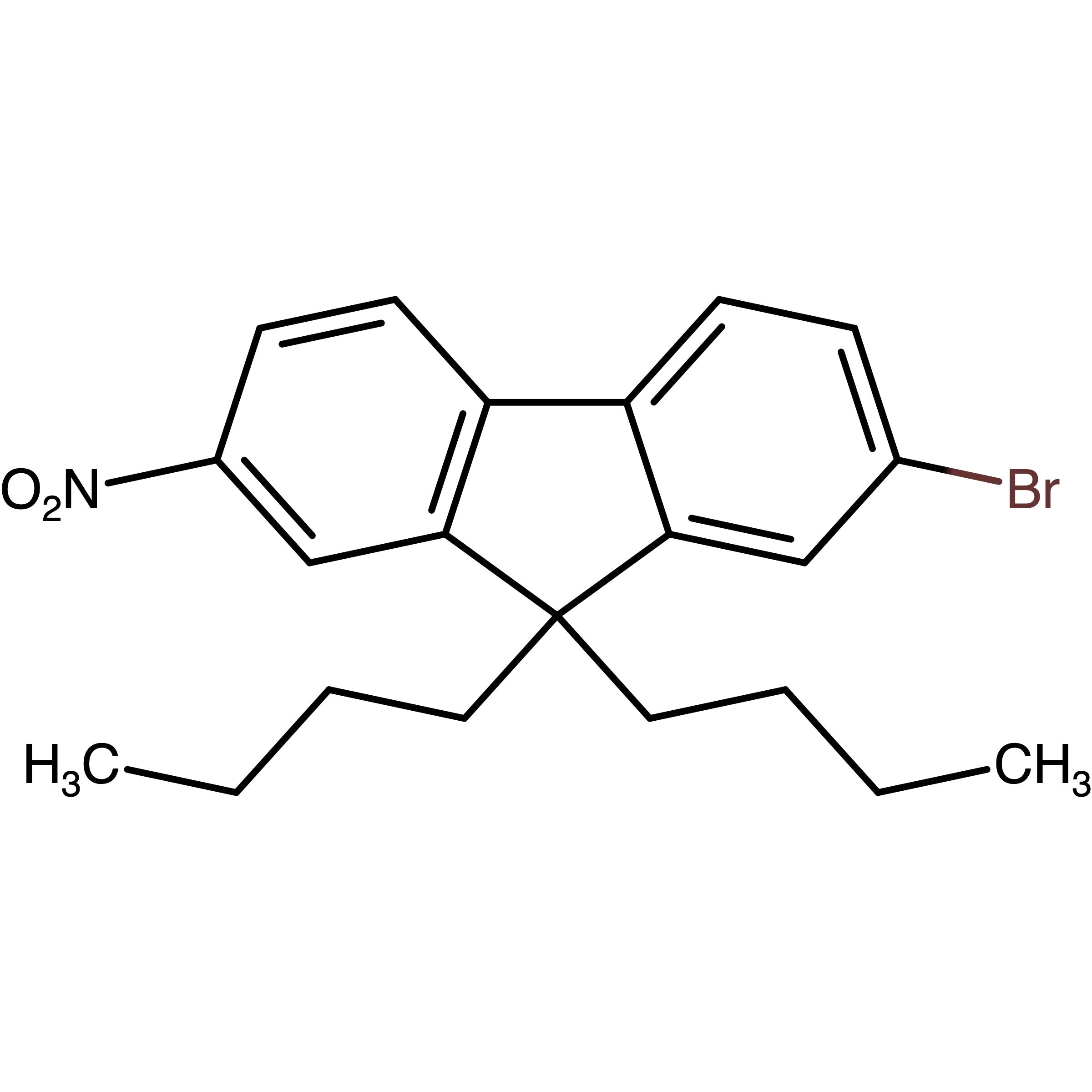 CAS RN 867017-34-3 | 2-Bromo-9,9-dibutyl-7-nitro-9H-fluorene