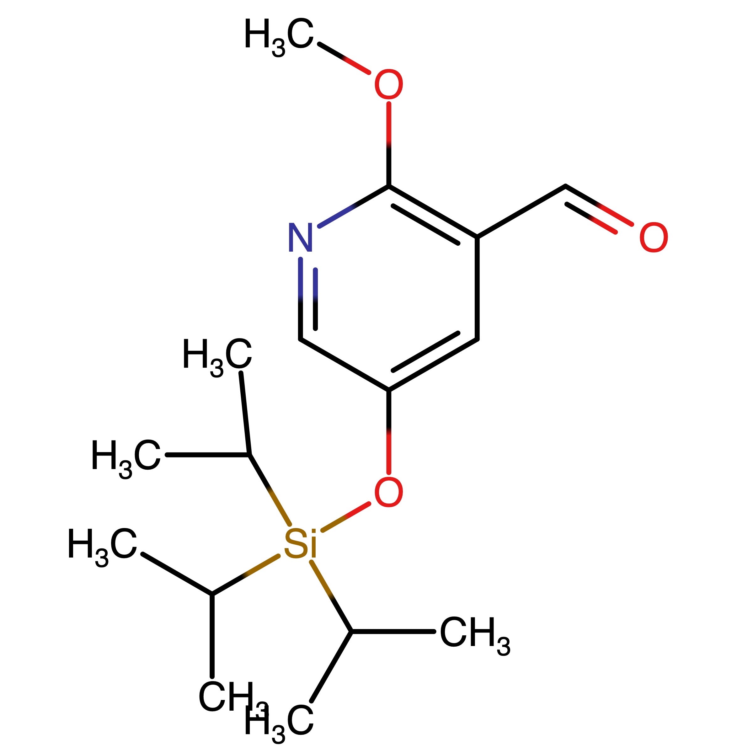 CAS RN 867267-30-9 | 2-Methoxy-5-tri(propan-2-yl)silyloxypyridine-3-carbaldehyde
