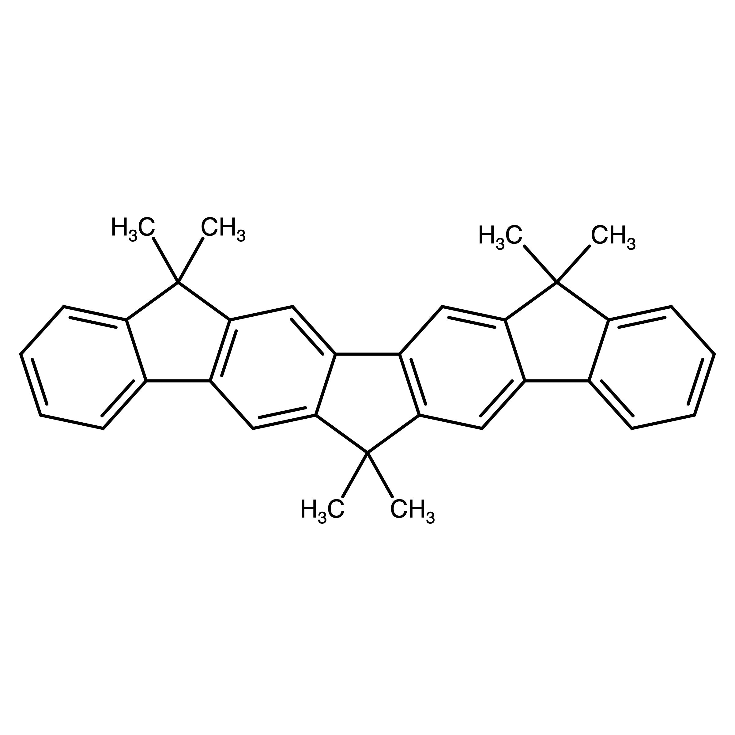 CAS RN 869057-51-2 | 12,15-Dihydro-6,6,12,12,15,15-hexamethyl-6H-diindeno-[1,2-b:2',1'-h]fluorene