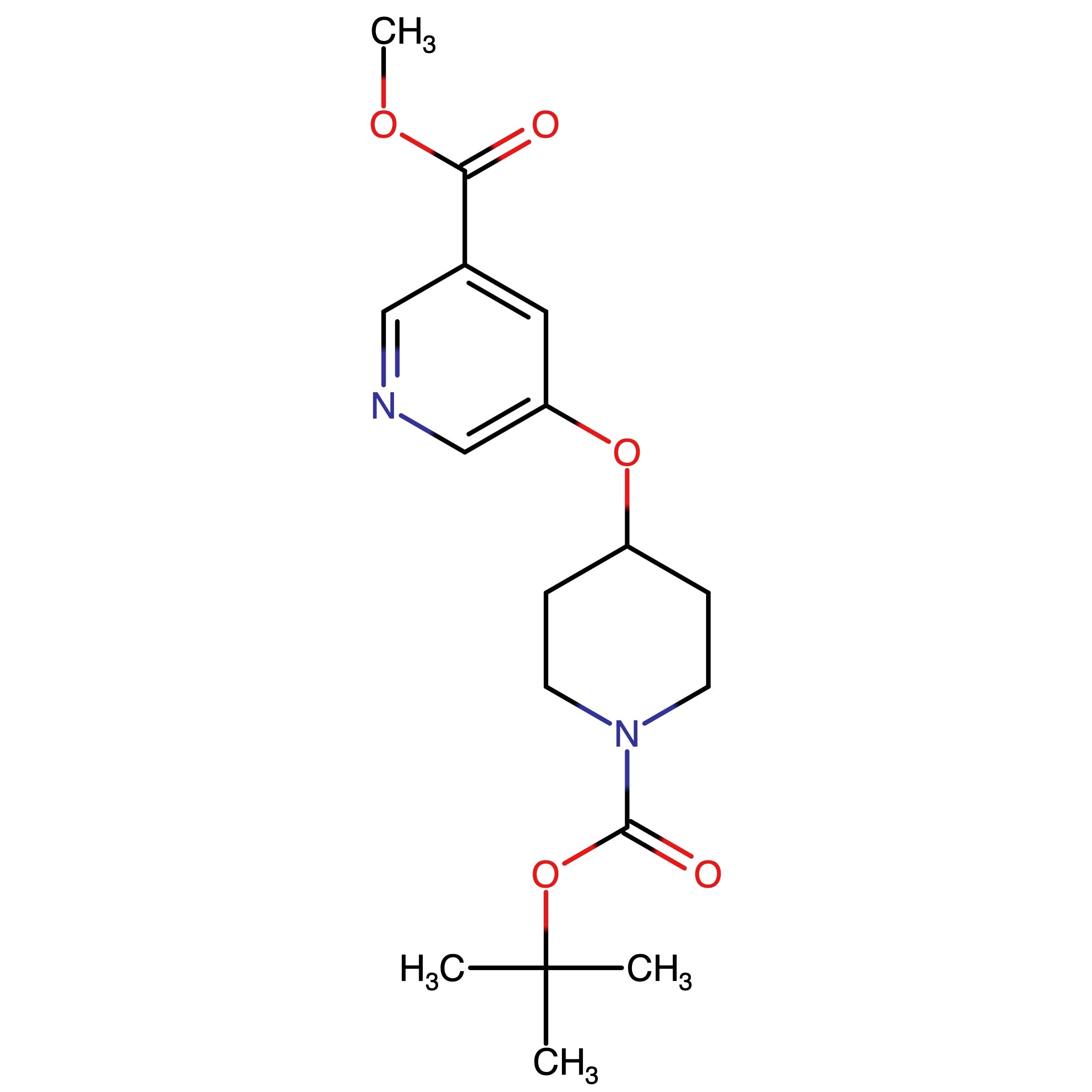 CAS RN 874285-29-7 | Name: Methyl 5_((1_(tert_butoxycarbonyl)piperidin_4_yl)oxy)nicotinate