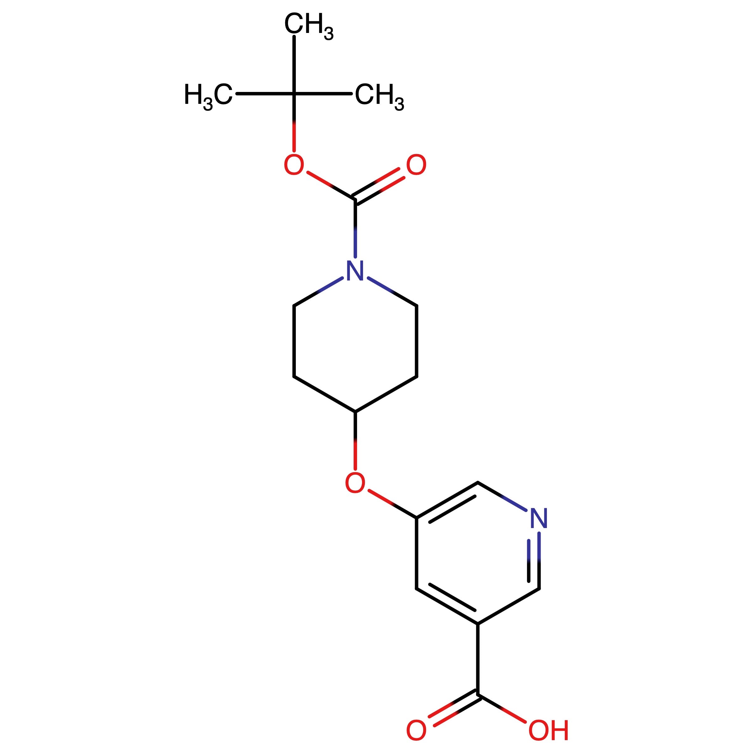 CAS RN 874285-30-0 | Name: 5_((1_(tert_Butoxycarbonyl)piperidin_4_yl)oxy)nicotinic acid