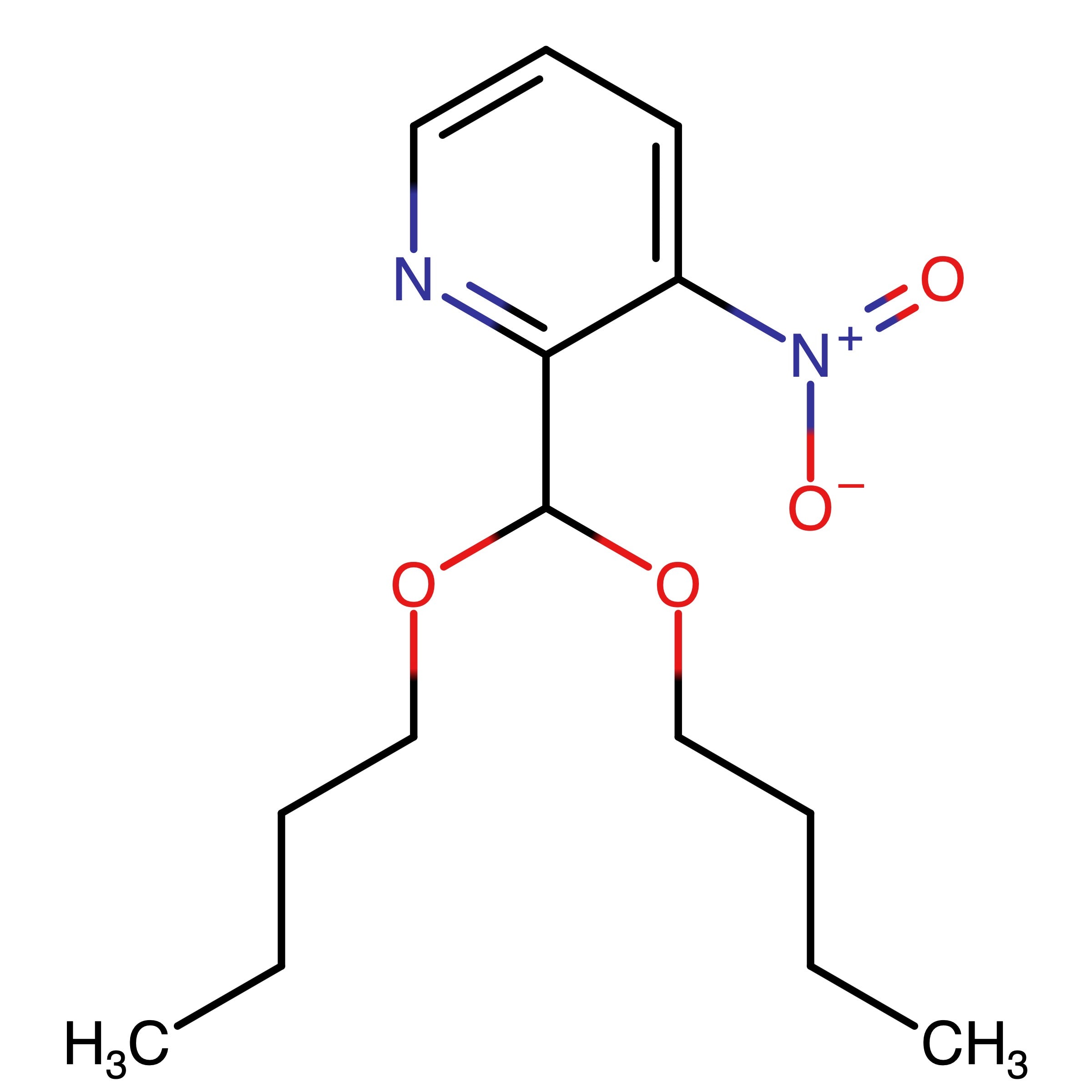 CAS RN 878398-44-8 | 2_Dibutoxymethyl_3_nitropyridine