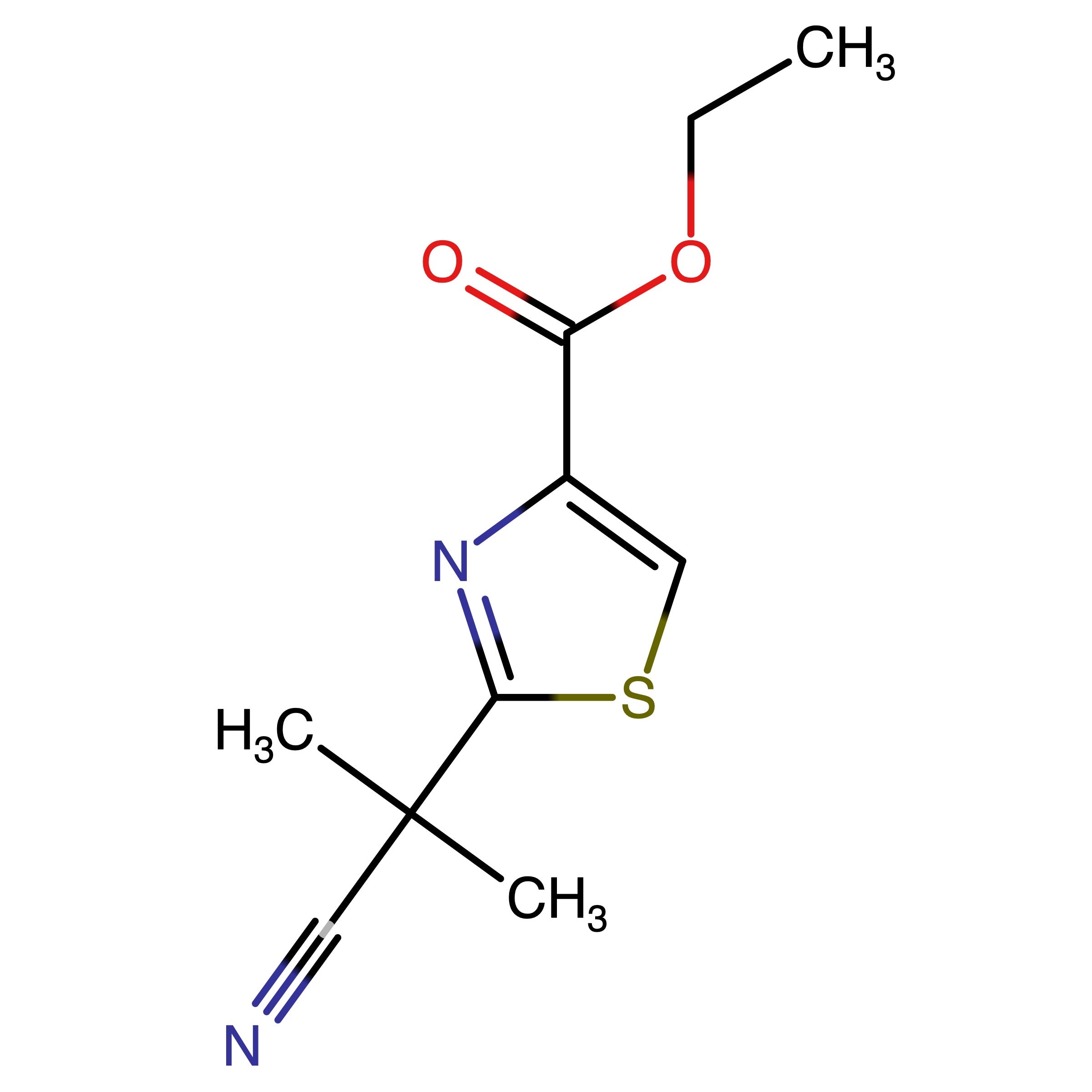 CAS RN 878741-91-4 | Ethyl 2-(1-carbonitril-1-methylethyl)-1,3-thiazole-4-carboxylate