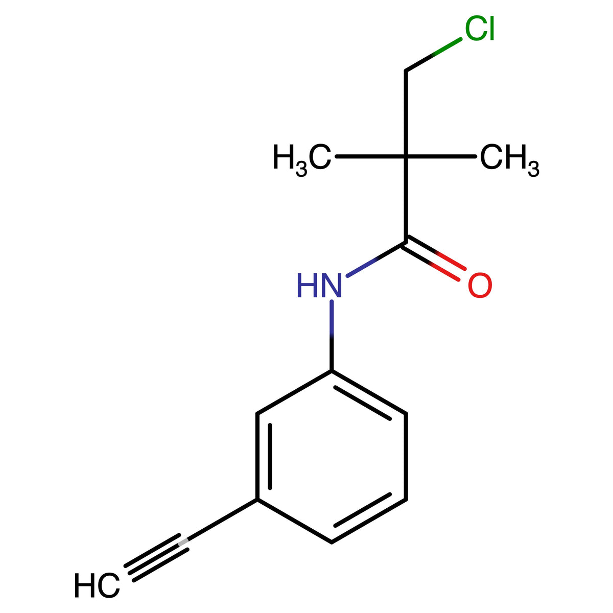 CAS RN 882747-28-6 | 3-Chloro-N-(3-ethynylphenyl)-2,2-dimethylpropanamide | MFCD08281843