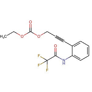 889868-60-4 | Ethyl (3-(2-(2,2,2-trifluoroacetamido)phenyl)prop-2-yn-1-yl) carbonate - Hoffman Fine Chemicals