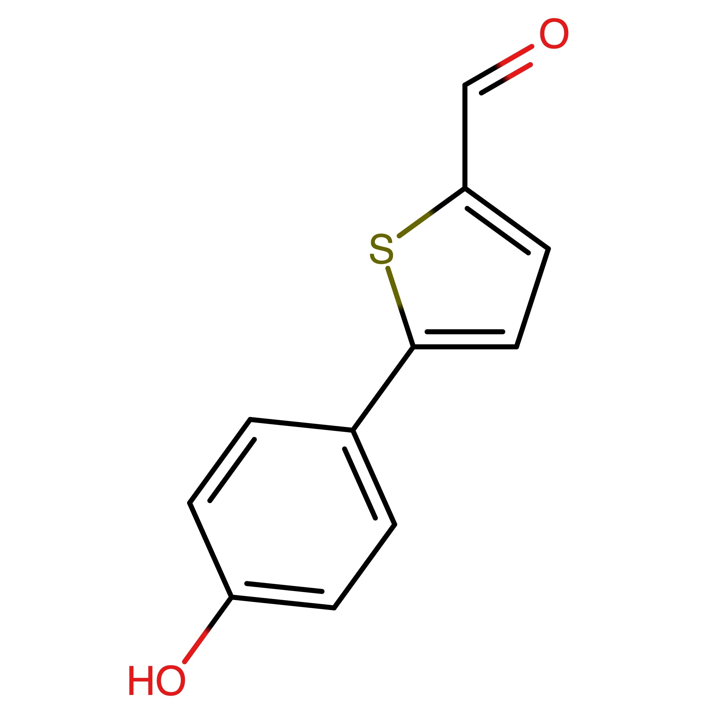 CAS RN 893740-97-1 | 5-(4-Hydroxyphenyl)thiophene-2-carbaldehyde | MFCD06802776