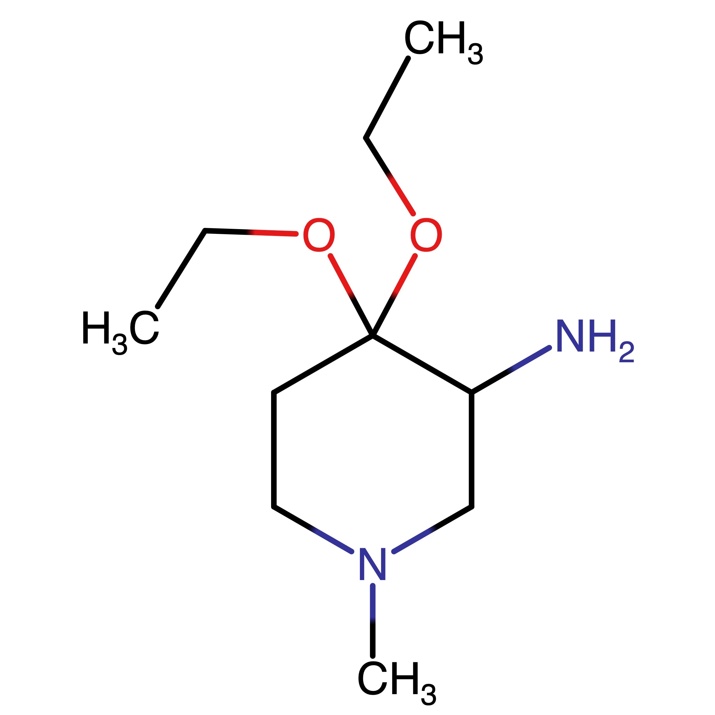 CAS RN 908007-21-6 | Name: 4,4-Diethoxy-1-methylpiperidin-3-amine