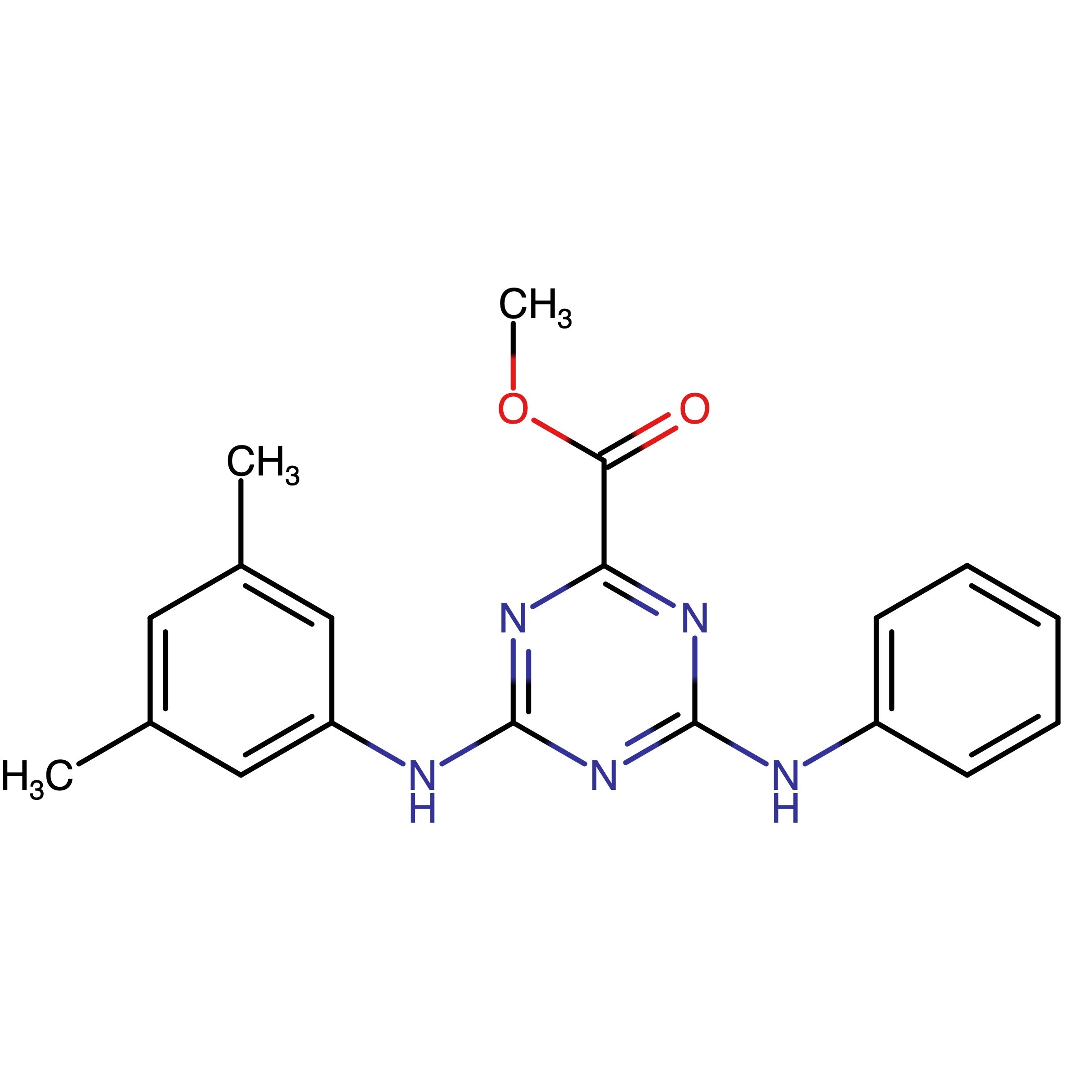 CAS RN 909863-58-7 | 4-(3,5-Dimethyl-phenylamino)-6-phenylamino-[1,3,5]triazine-2-carboxylic acid methyl ester