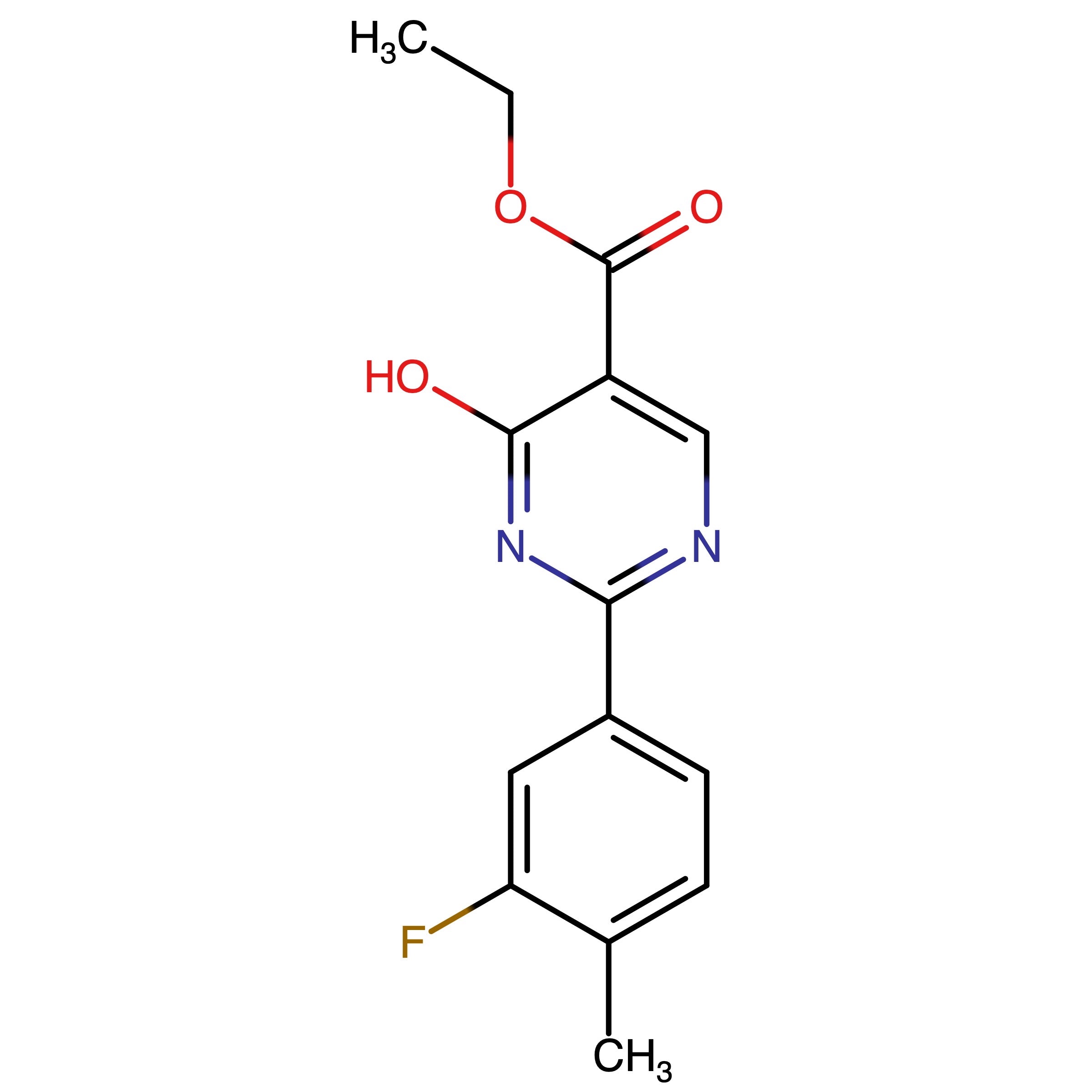 CAS RN 910053-53-1 | 2-(3-Fluoro-4-methylphenyl)-4-hydroxypyrimidine-5-carboxylic acid ethyl ester