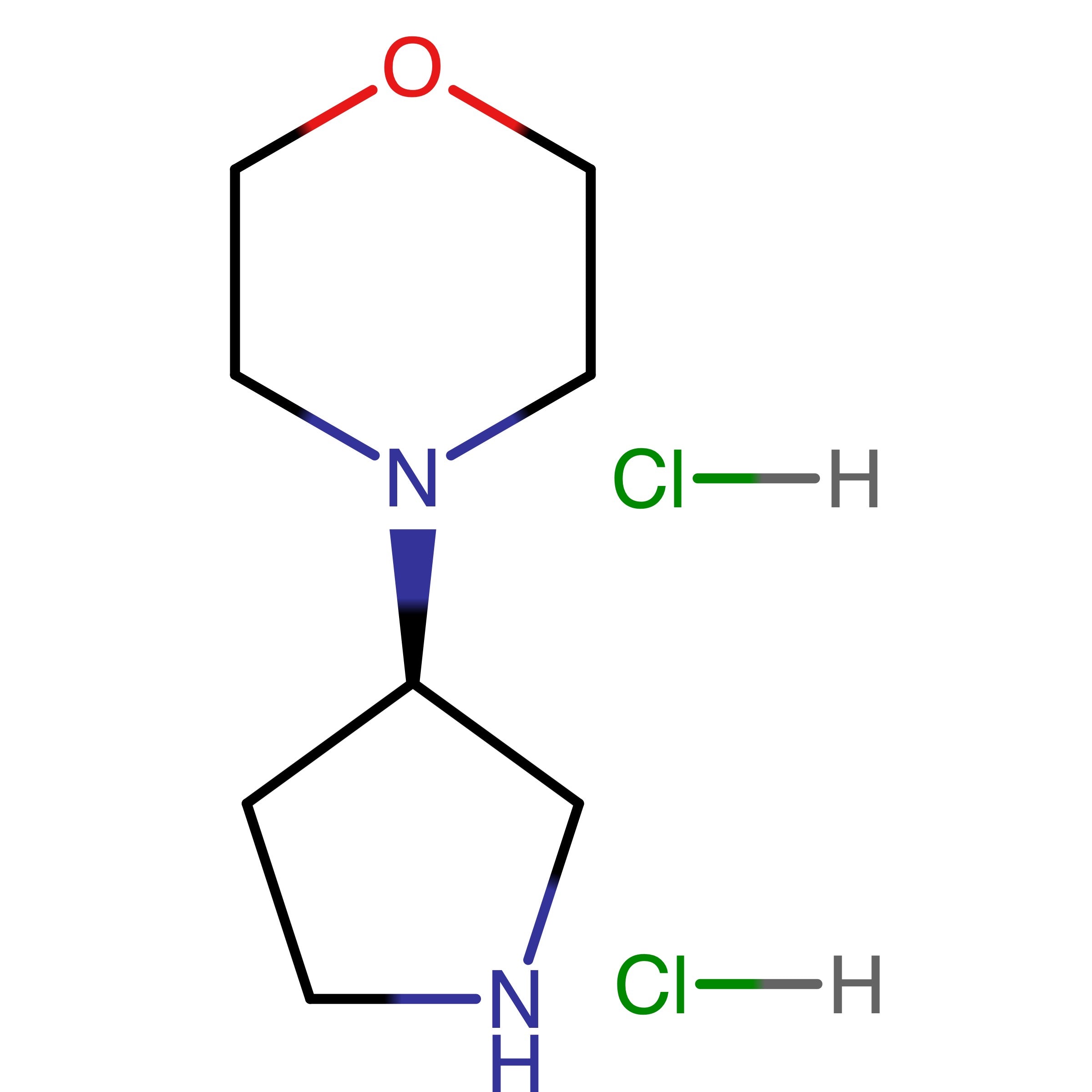 CAS RN 913702-38-2 | (R)-4-(Pyrrolidin-3-yl)morpholine dihydrochloride | MFCD18074308