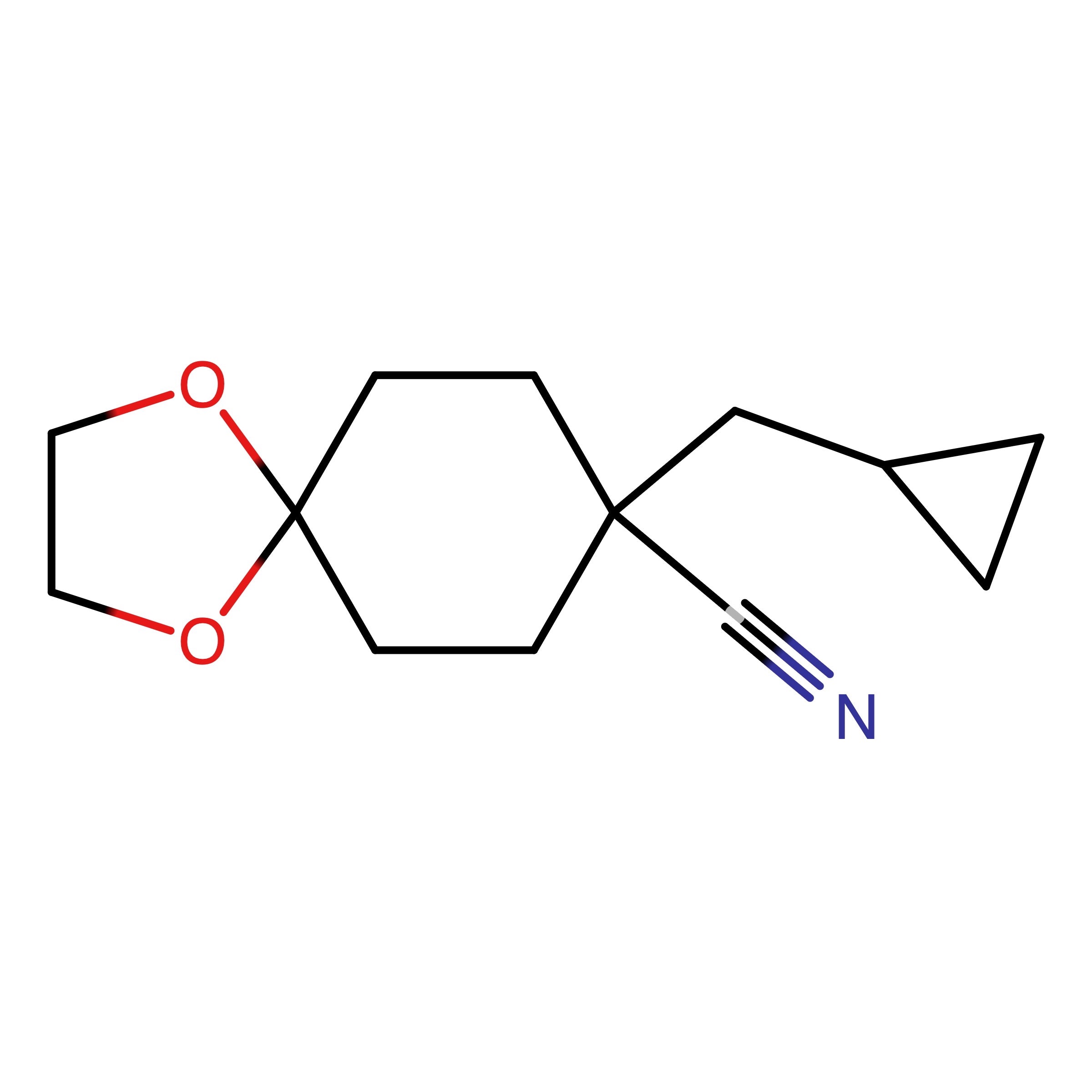 CAS RN 916159-85-8 | 8-(Cyclopropylmethyl)-1,4-dioxaspiro[4.5]decane-8-carbonitrile | MFCD20265524