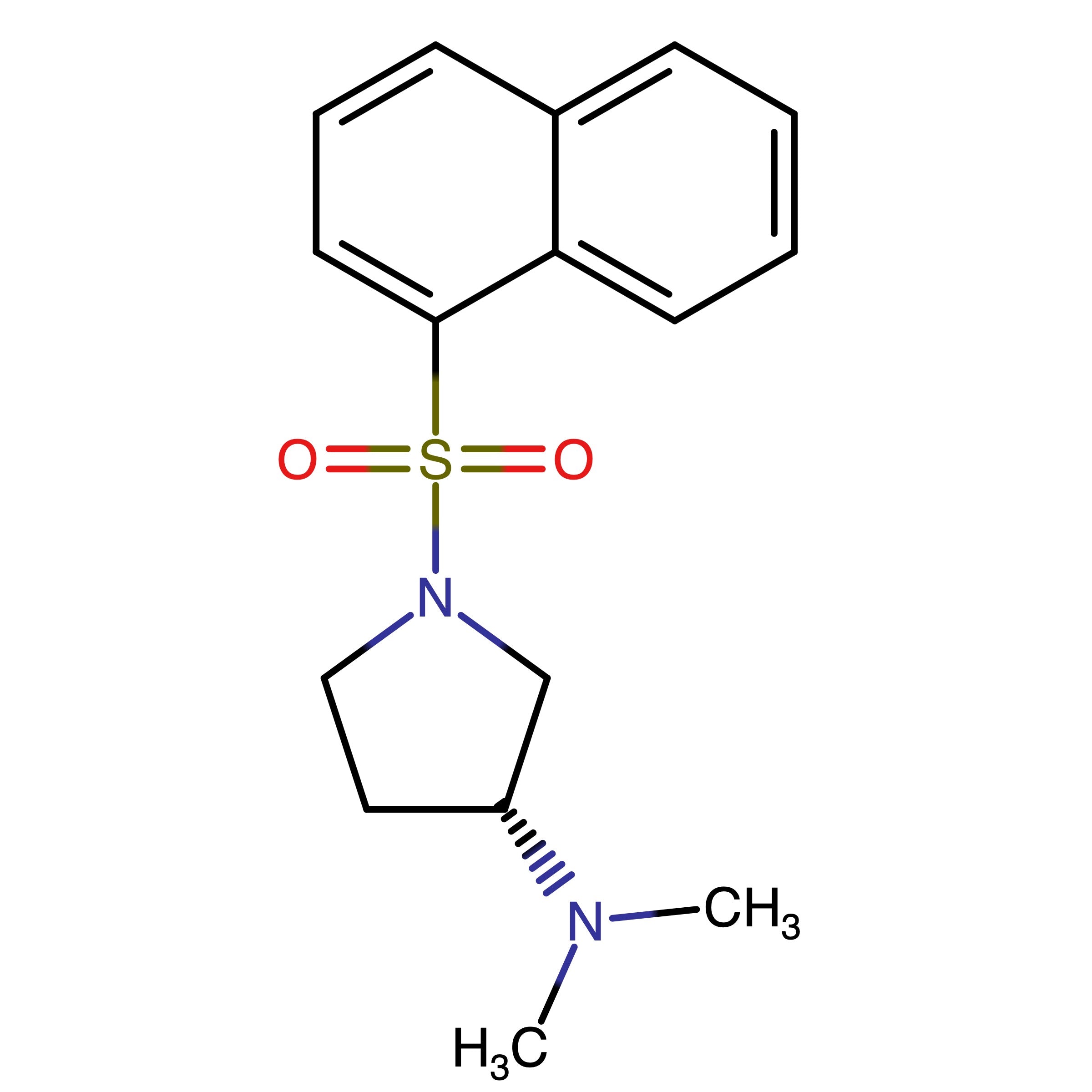 CAS RN 917356-11-7 | (3R)-N,N-Dimethyl-1-(naphthalen-1-ylsulfonyl)-pyrrolidin-3-amine