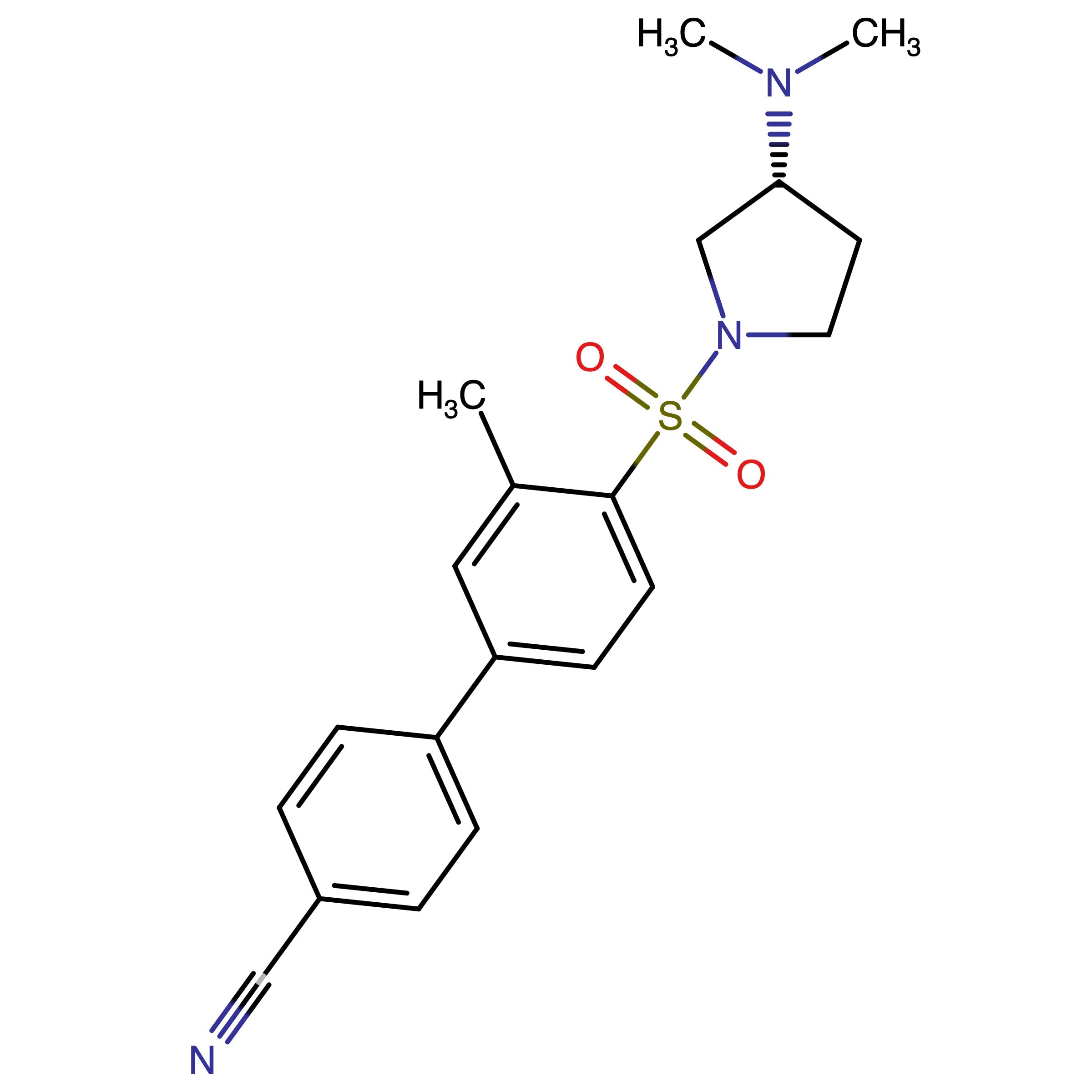 CAS RN 917356-25-3 | 4'_{[(3R)_3_Dimethylamino_pyrrolidin_1_yl]sulfonyl}_3'_methyl_biphenyl_4_carbonitrile