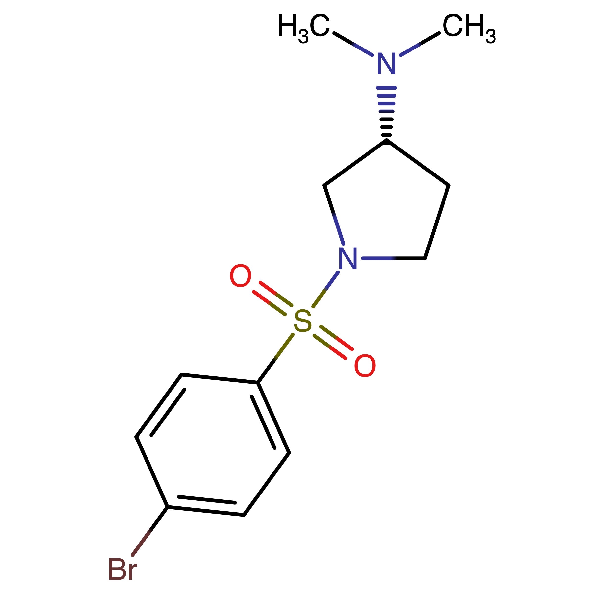 CAS RN 917357-73-4 | (3R)_1_[(1_Bromophenyl_4_yl)sulfonyl]_N,N_dimethyl_pyrrolidin_3_amine