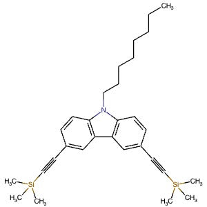 934602-39-8 | 3,6-Bis((trimethylsilyl)ethynyl)-9-octylcarbazole - Hoffman Fine Chemicals