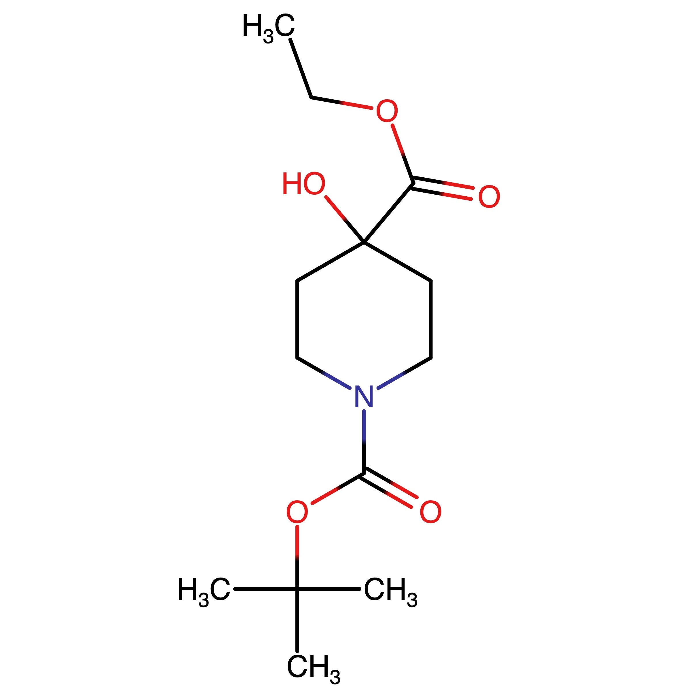 CAS RN 937063-35-9 | 1-tert-Butyl 4-ethyl 4-hydroxypiperidine-1,4-dicarboxylate