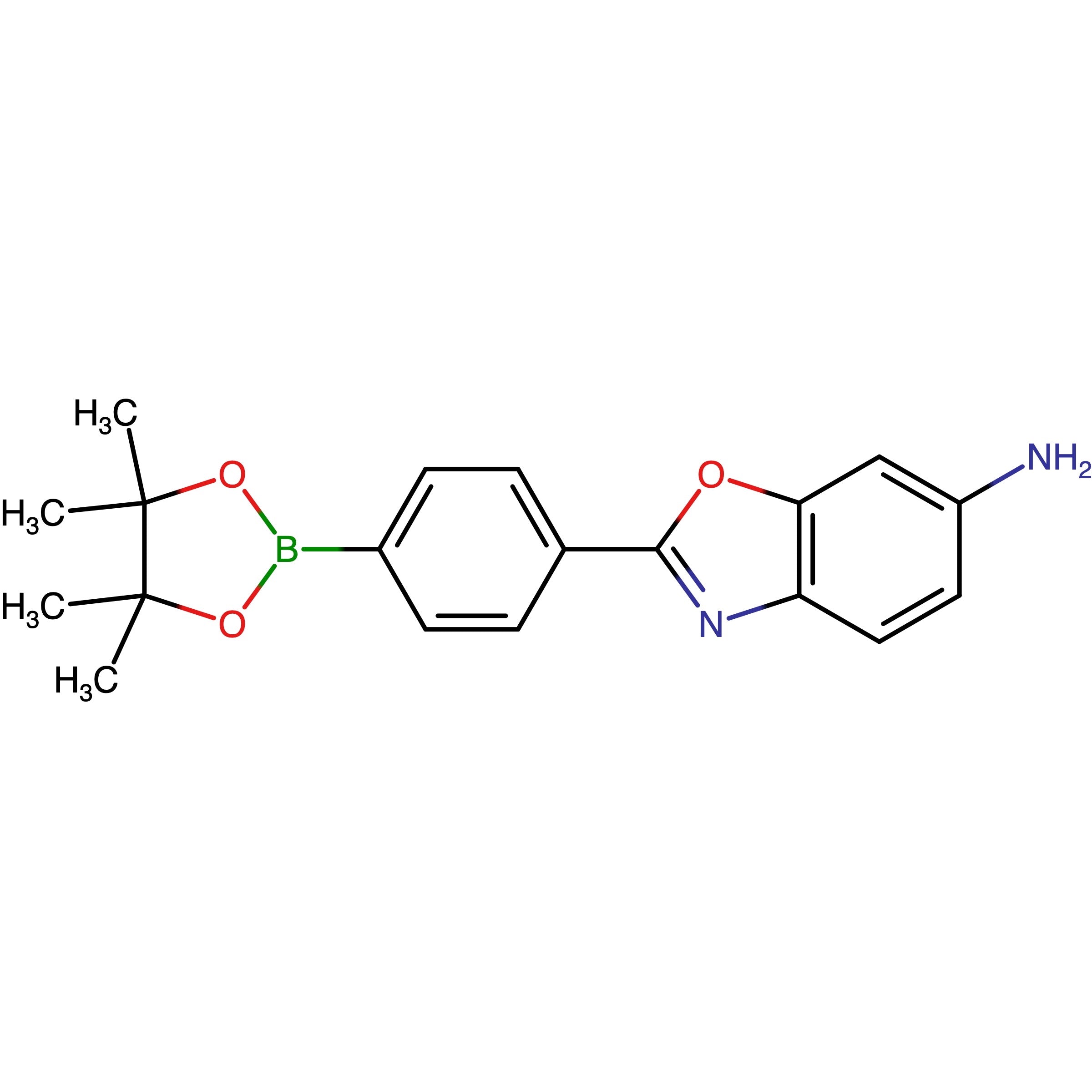 CAS RN 942589-97-1 | 2-[4-(4,4,5,5-Tetramethyl-1,3,2-dioxaborolan-2-yl)phenyl]-1,3-benzoxazol-6-amine | MFCD28128063