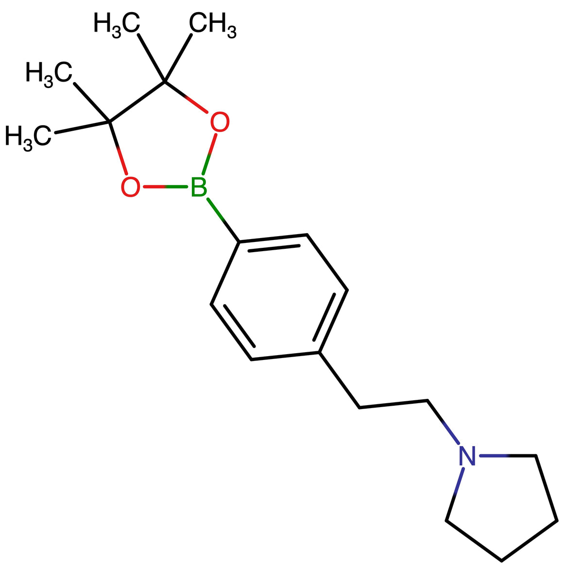 CAS RN 942921-91-7 | 1-[2-[4-(4,4,5,5-Tetramethyl-1,3,2-dioxaborolan-2-yl)phenyl]ethyl]pyrrolidine