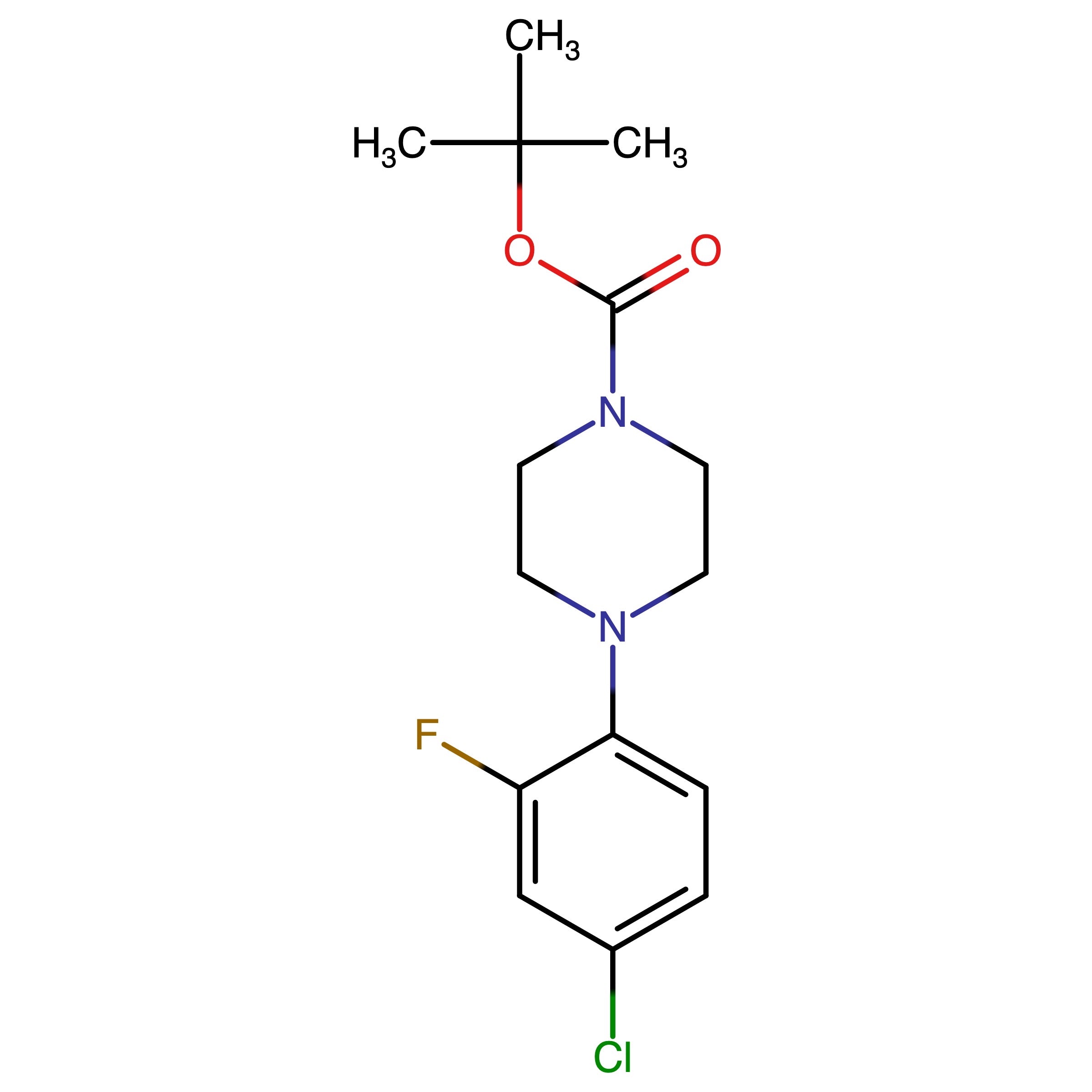 CAS RN 945422-81-1 | tert-Butyl 4-(4-chloro-2-fluorophenyl)piperazine-1-carboxylate | MFCD11872553