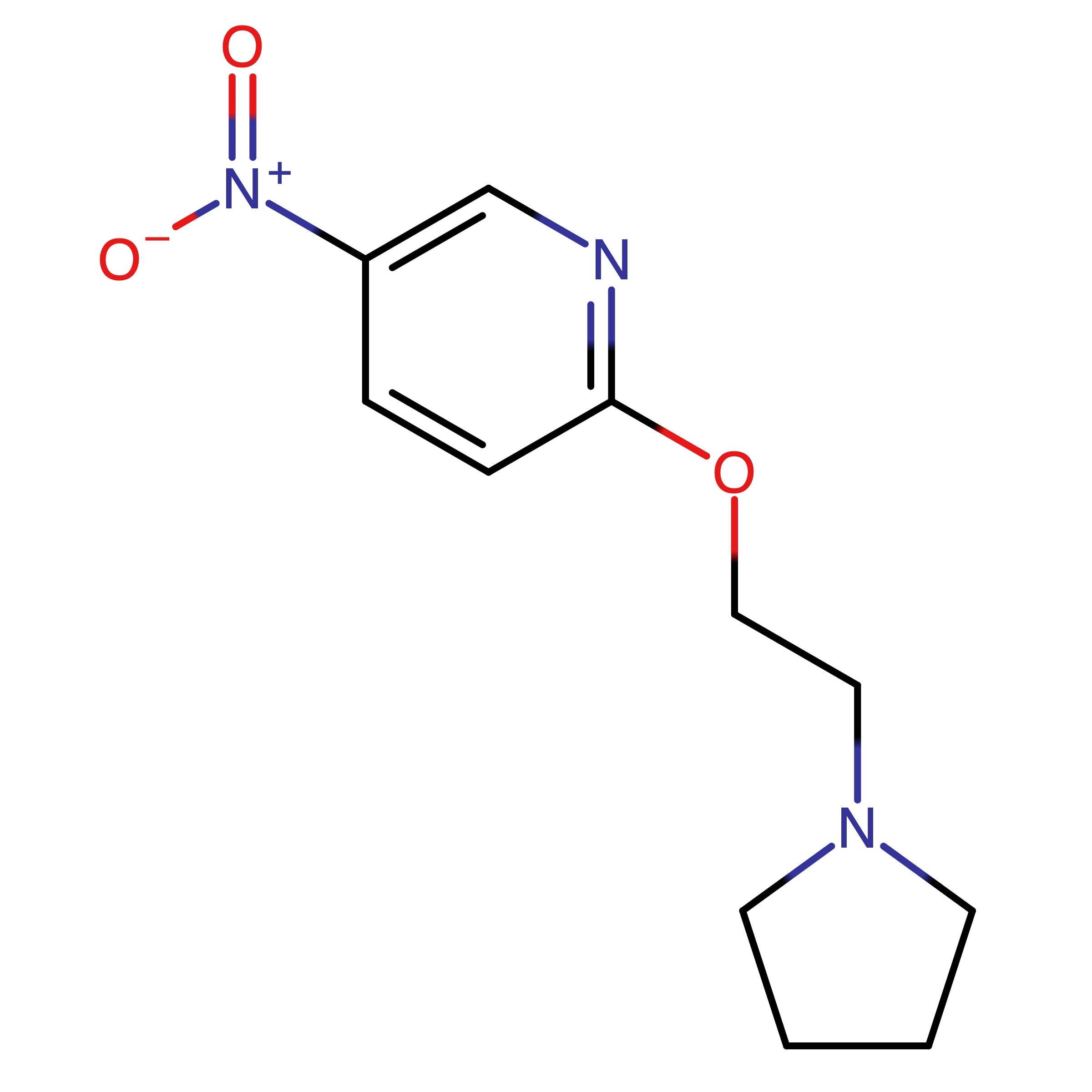 CAS RN 945720-39-8 | Name: 5_Nitro_2_(2_(pyrrolidin_1_yl)ethoxy)pyridine