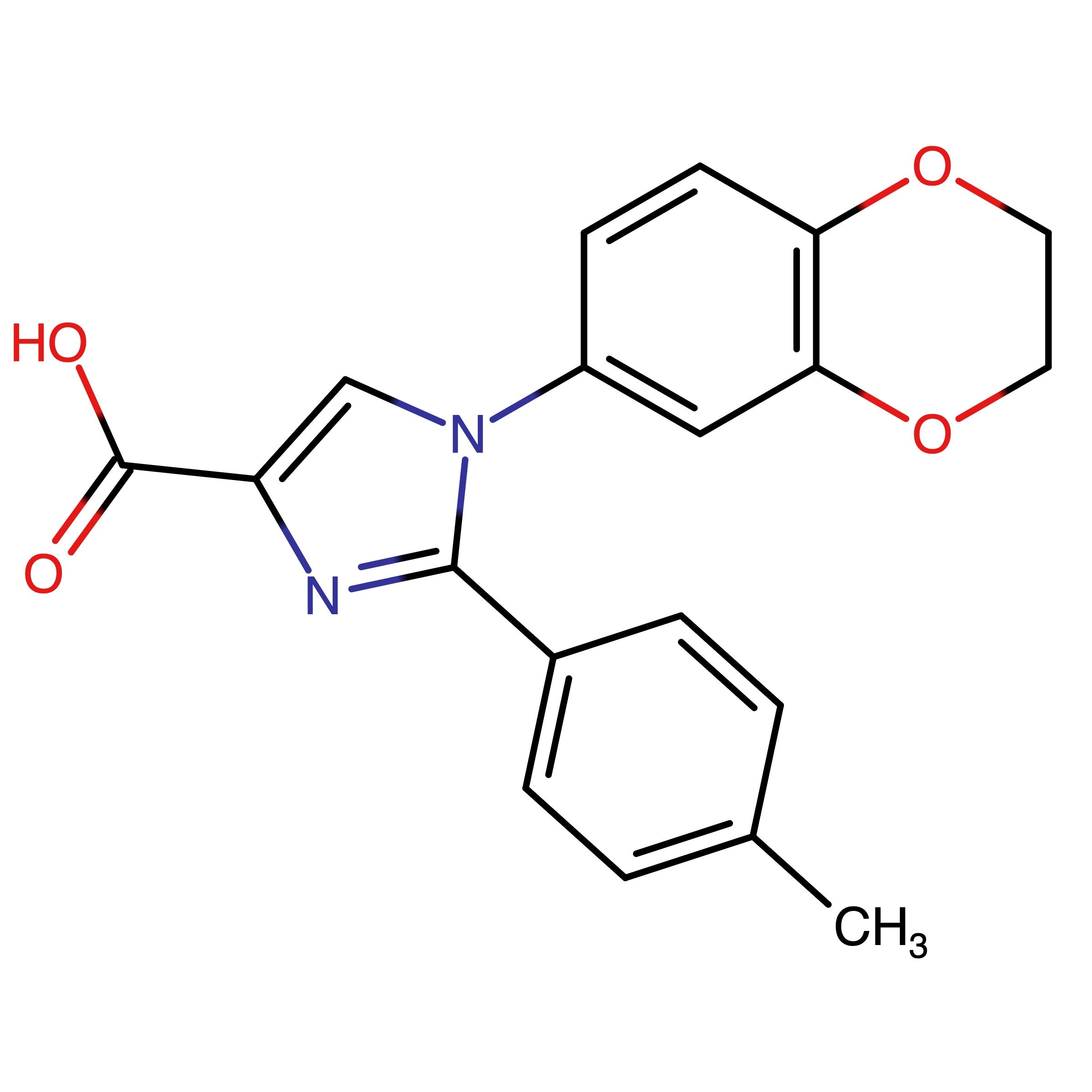 CAS RN 954382-62-8 | 1-(2,3-Dihydro-1,4-benzodioxin-6-yl)-2-(4-methylphenyl)-1H-imidazole-4-carboxylic acid