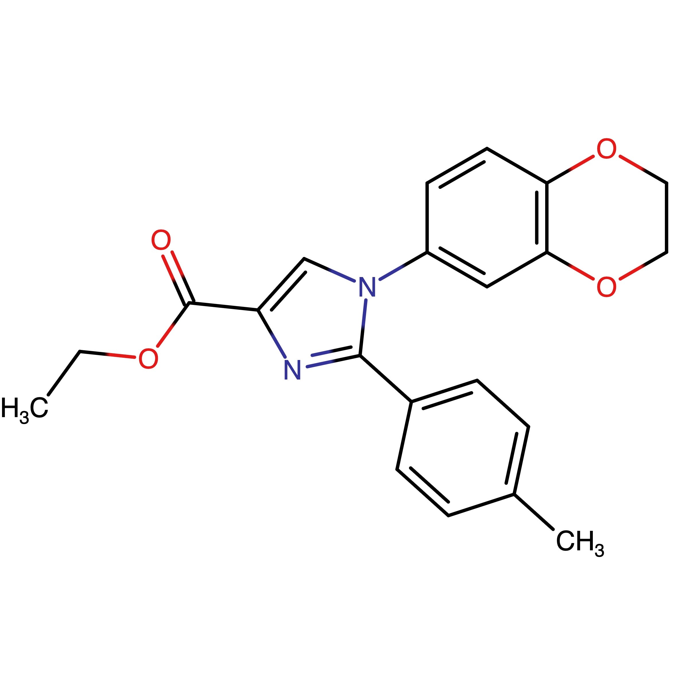 CAS RN 954382-64-0 | Ethyl 1-(2,3-dihydro-1,4-benzodioxin-6-yl)-2-(4-methylphenyl)-1H-imidazole-4-carboxylate