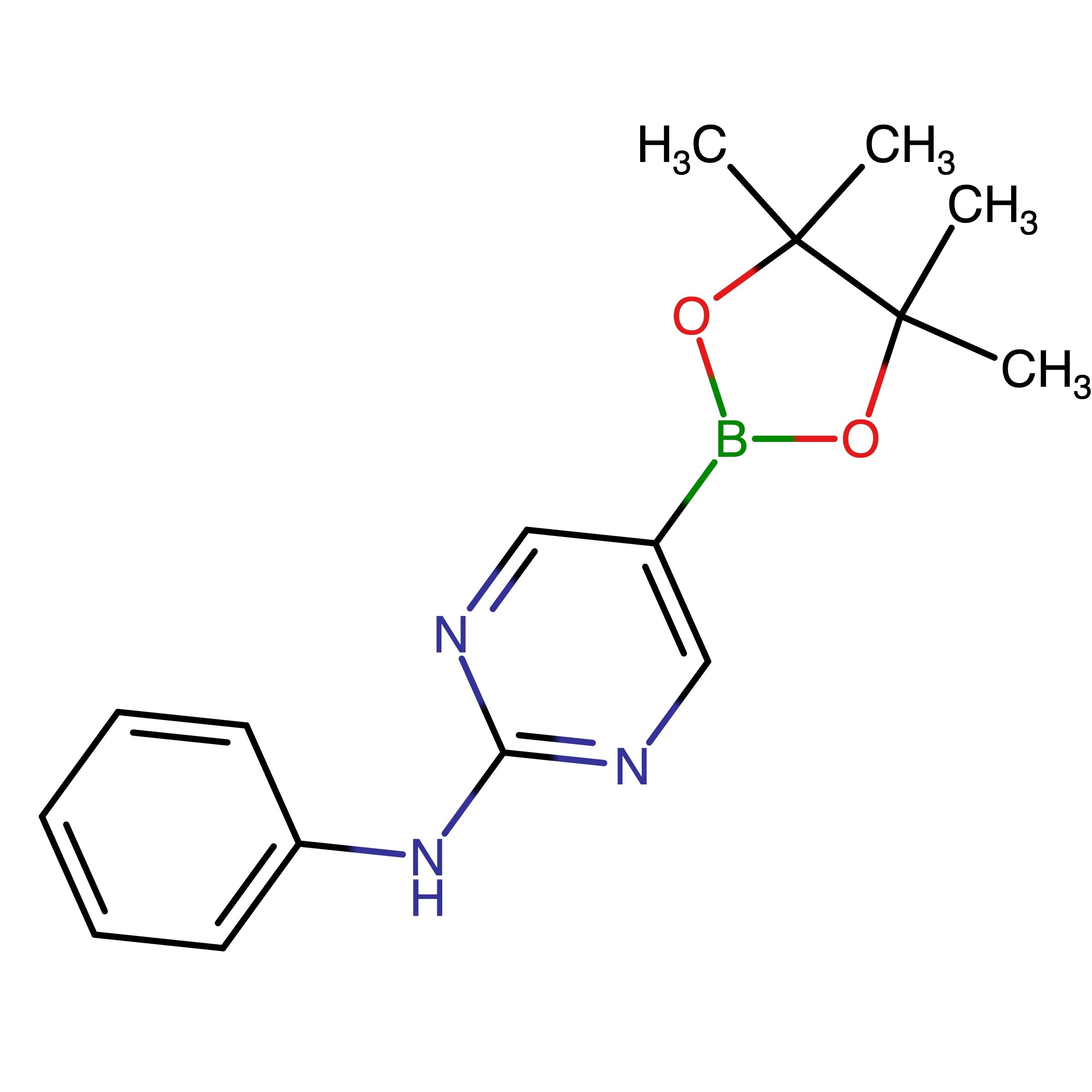CAS RN 956128-05-5 | N-Phenyl-5-(4,4,5,5-tetramethyl-1,3,2-dioxaborolan-2-yl)pyrimidin-2-amine | MFCD12546565