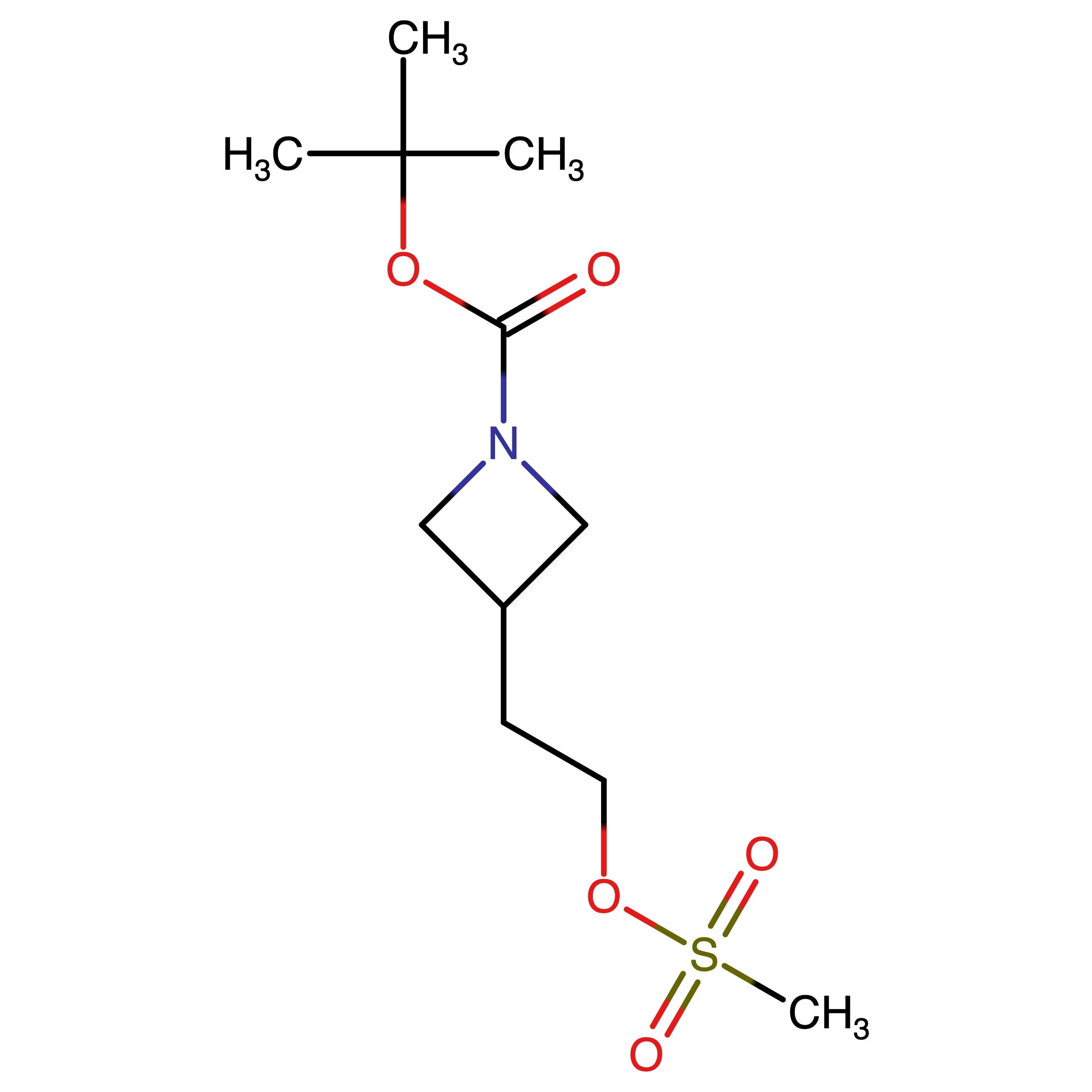 CAS RN 958026-60-3 | tert-Butyl 3-(2-((methylsulfonyl)oxy)ethyl)azetidine-1-carboxylate | MFCD24382787