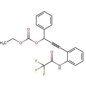 958461-88-6 | Ethyl (1-phenyl-3-(2-(2,2,2-trifluoroacetamido)phenyl)prop-2-yn-1-yl) carbonate - Hoffman Fine Chemicals