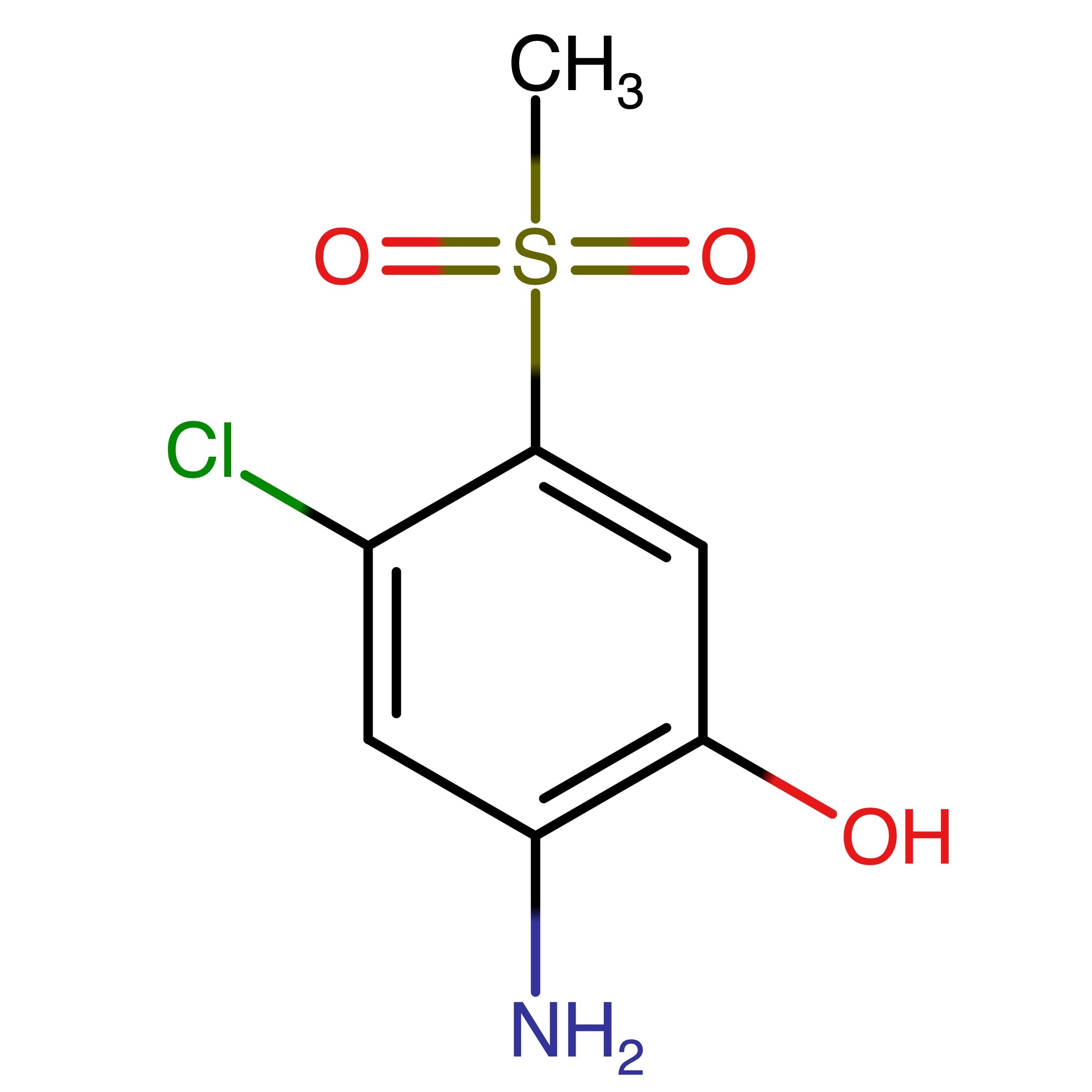 CAS RN 98280-40-1 | 2-Amino-4-chloro-5-(methylsulfonyl)phenol