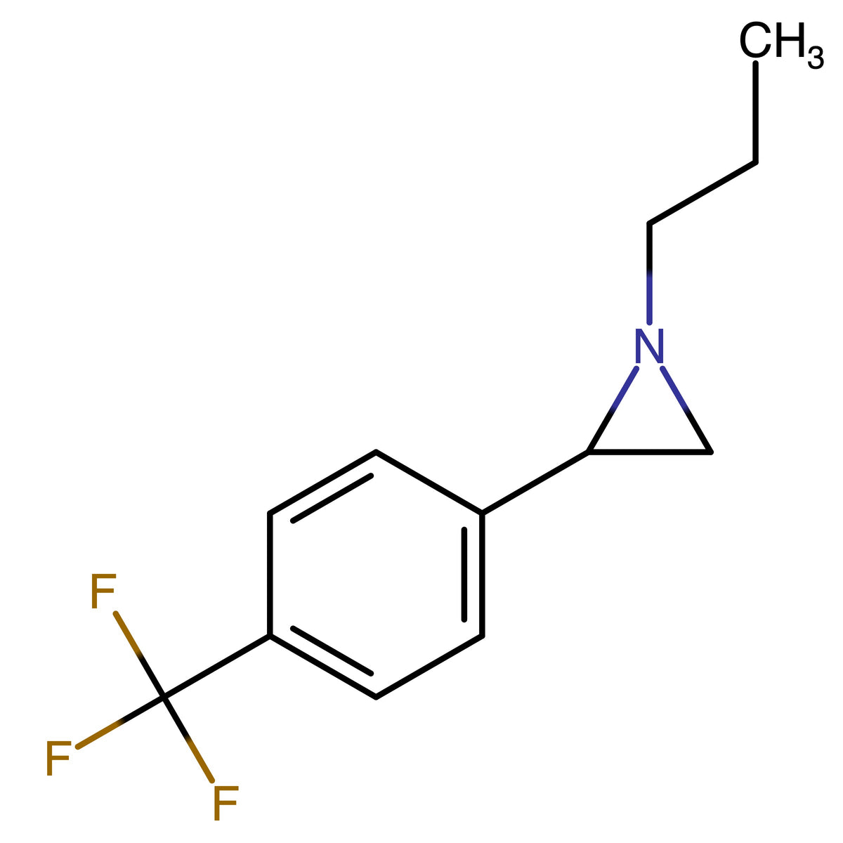 1-Propyl-2-(4-(trifluoromethyl)phenyl)aziridine