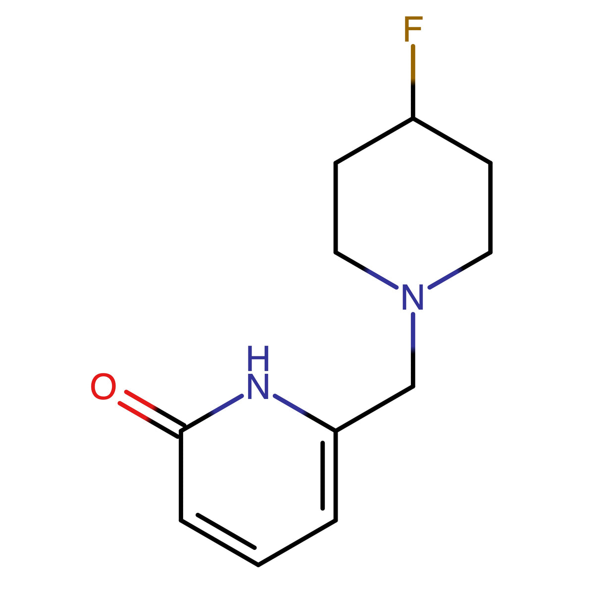 6-((4-(fluoropiperidin-1-yl)methyl)pyridin-2(1H)-one