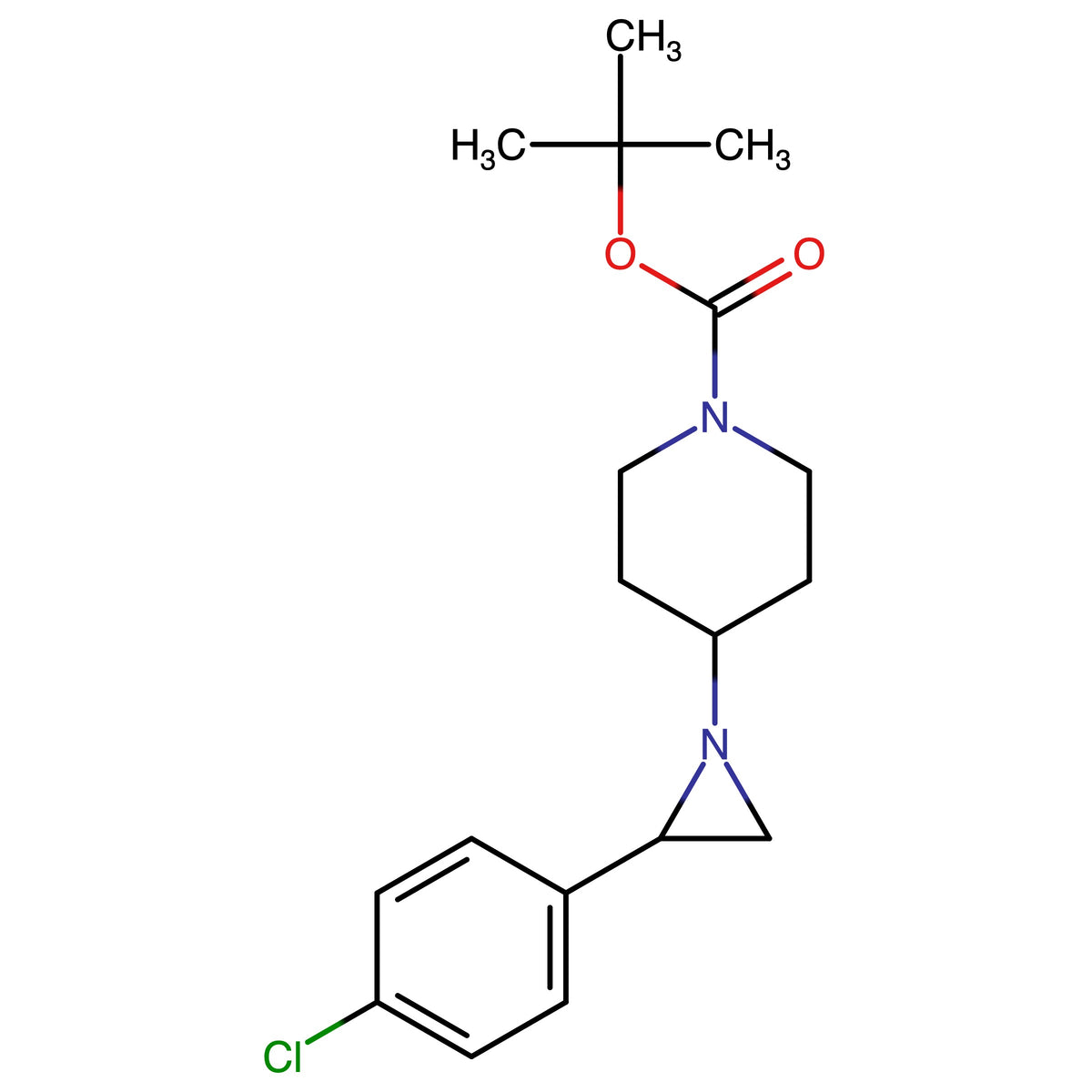 tert-Butyl 4-(2-(4-Chlorophenyl)aziridin-1-yl)piperidine-1-carboxylate