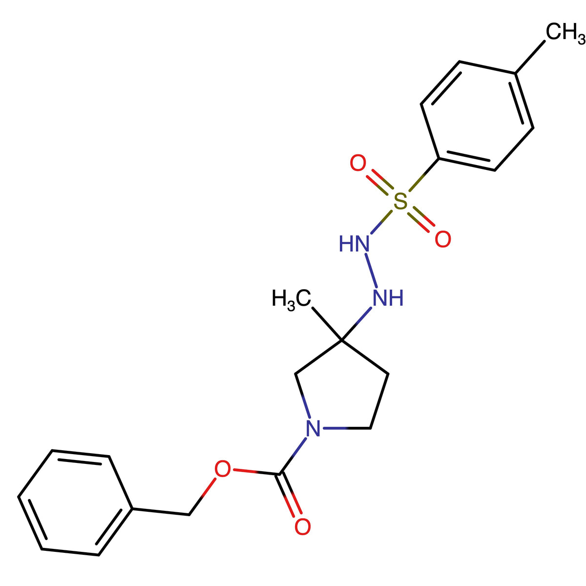 Benzyl 3-methyl-3-(2-tosylhydrazineyl)pyrrolidine-1-carboxylate