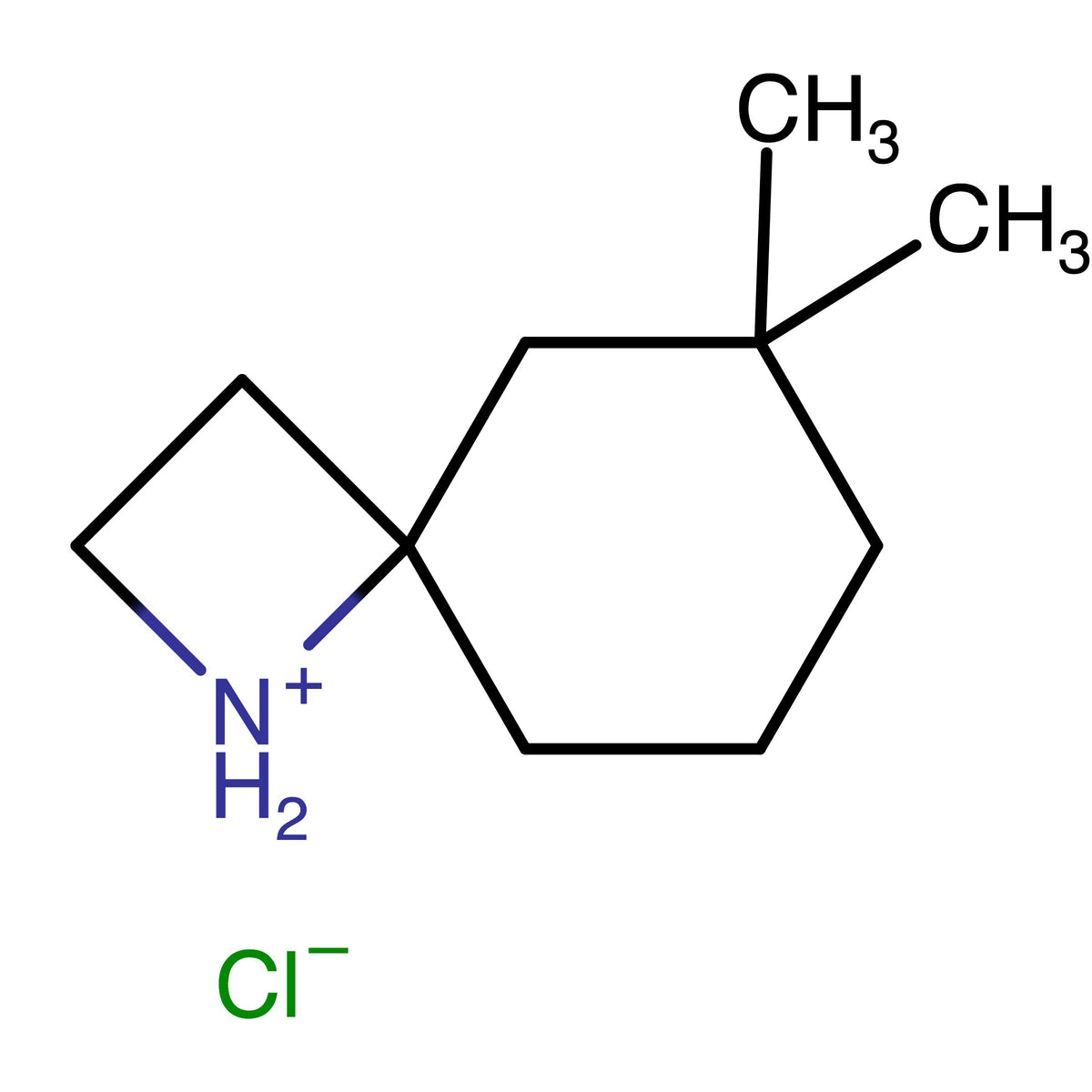 6,6-Dimethyl-1-azaspiro[3.5]nonan-1-ium chlorideÊ