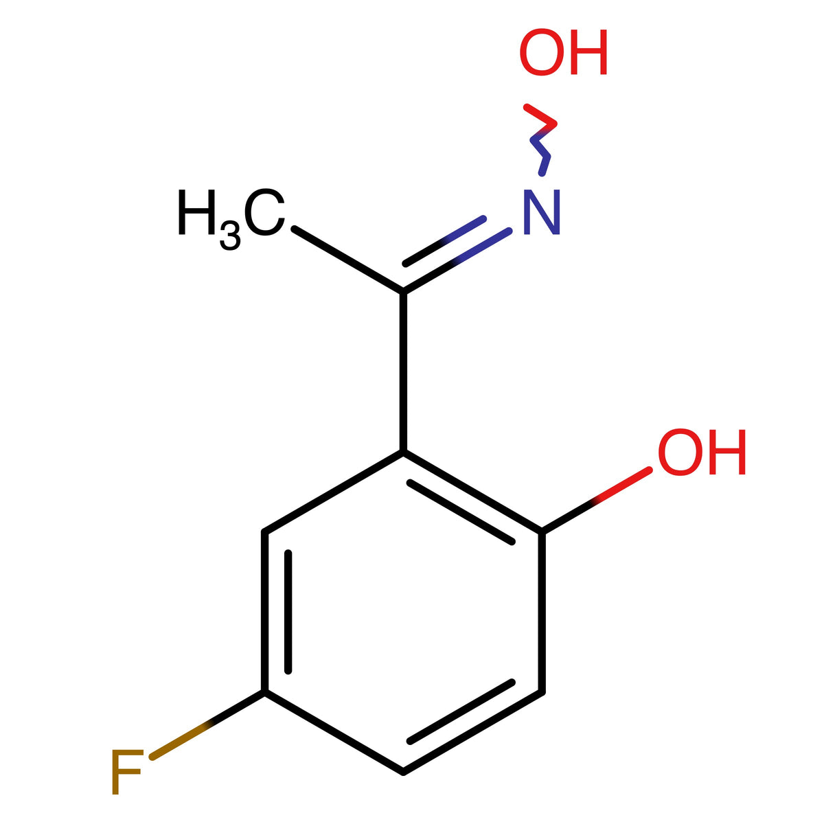 4-Fluoro-2-(N-hydroxy-C-methylcarbonimidoyl)phenol