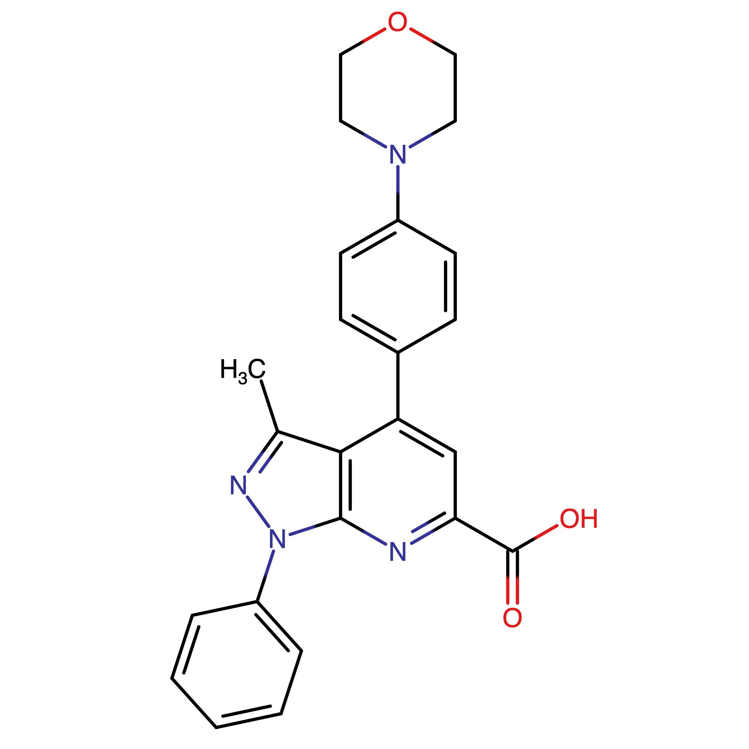 3-Methyl-4-(4-morpholin-4-ylphenyl)-1-phenylpyrazolo[5,4-b]pyridine-6-carboxylic acid 