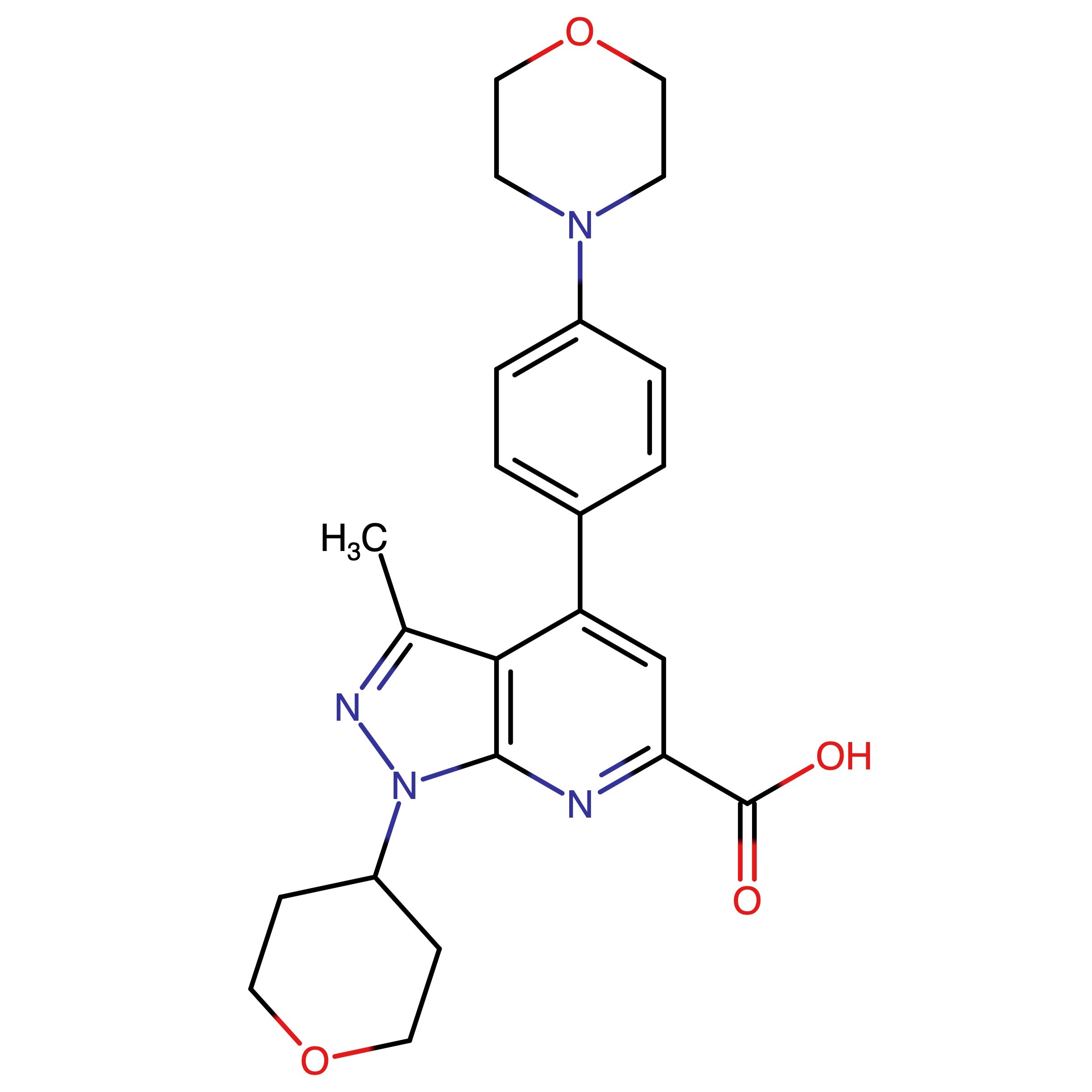 3-Methyl-4-(4-morpholin-4-ylphenyl)-1-(oxan-4-yl)pyrazolo[5,4-b]pyridine-6-carboxylic acid 
