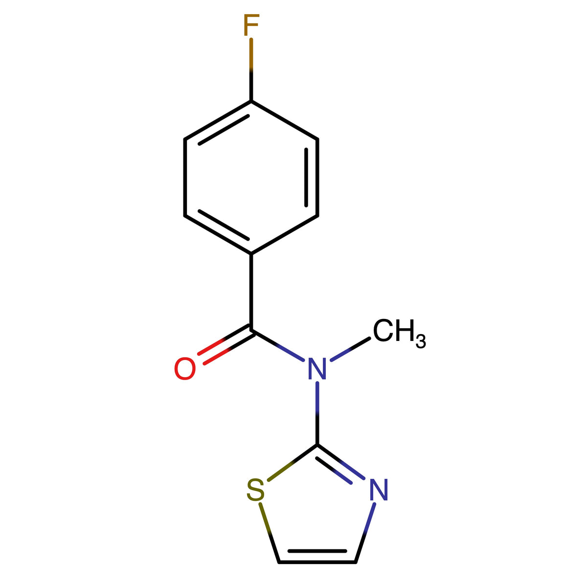 4-Fluoro-N-methyl-N-(1,3-thiazol-2-yl)benzamide