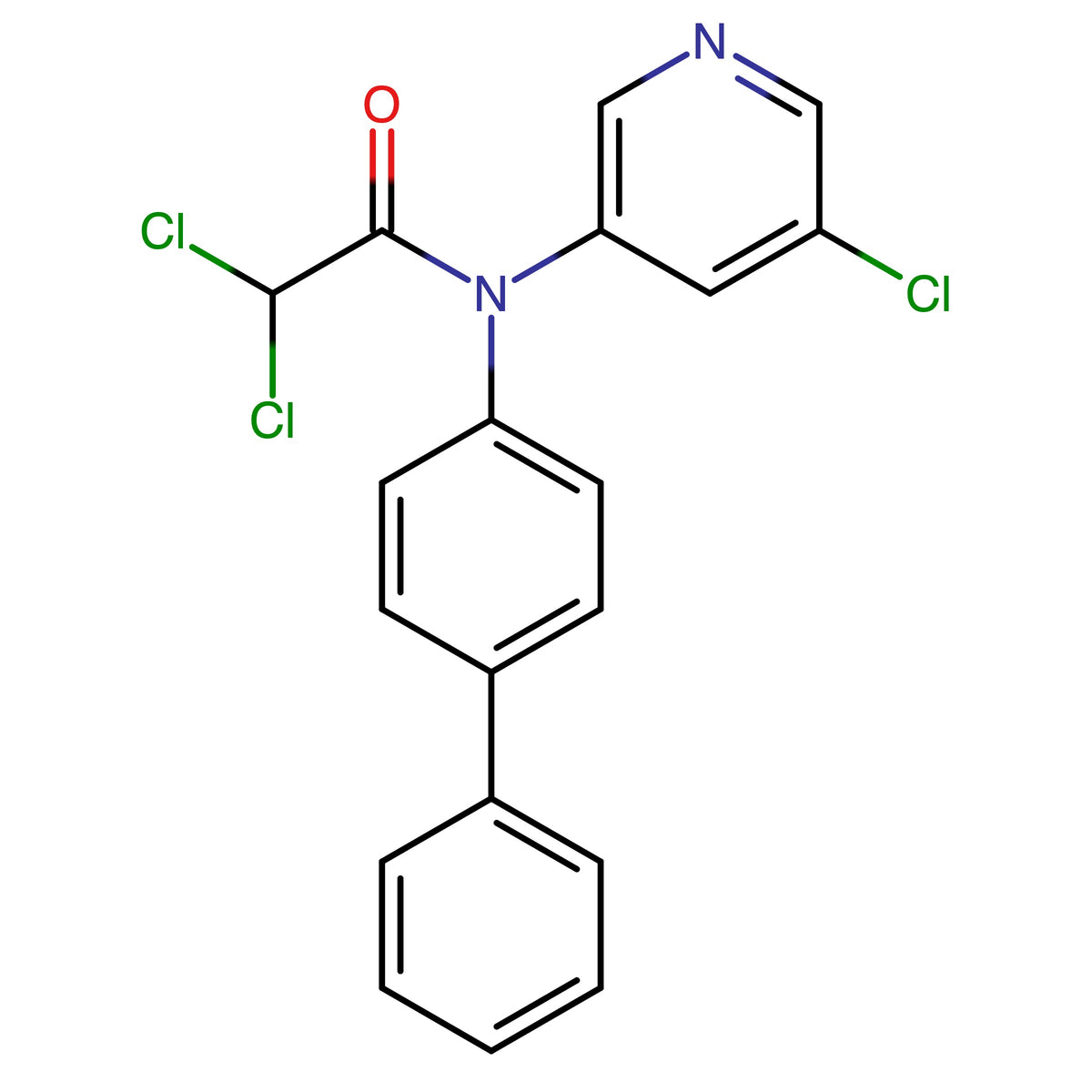 N-([1,1'-Biphenyl]-4-yl)-2,2-dichloro-N-(5-chloropyridin-3-yl)acetamide