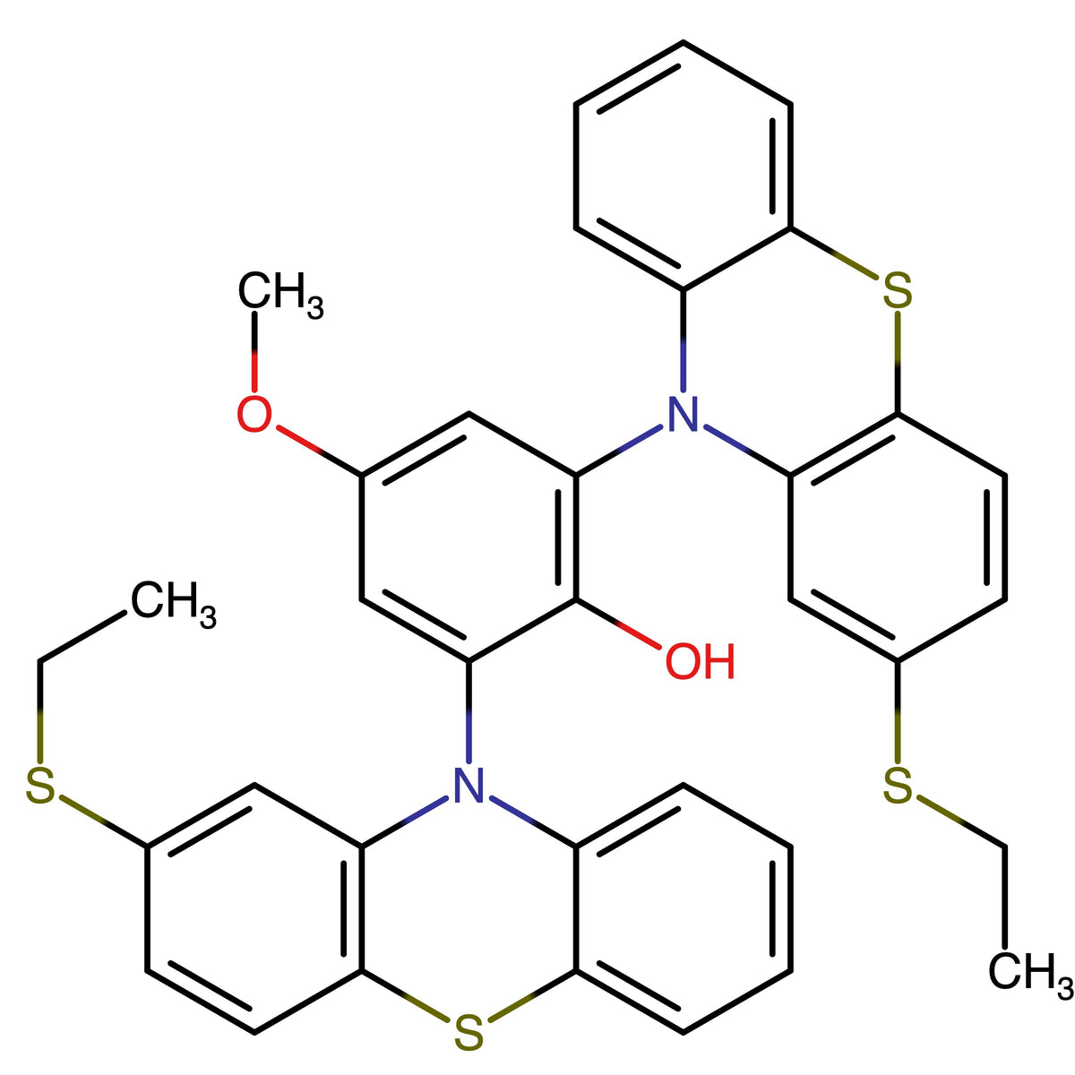 2,6-Bis(2-(ethylthio)-10H-phenothiazin-10-yl)-4-methoxyphenol