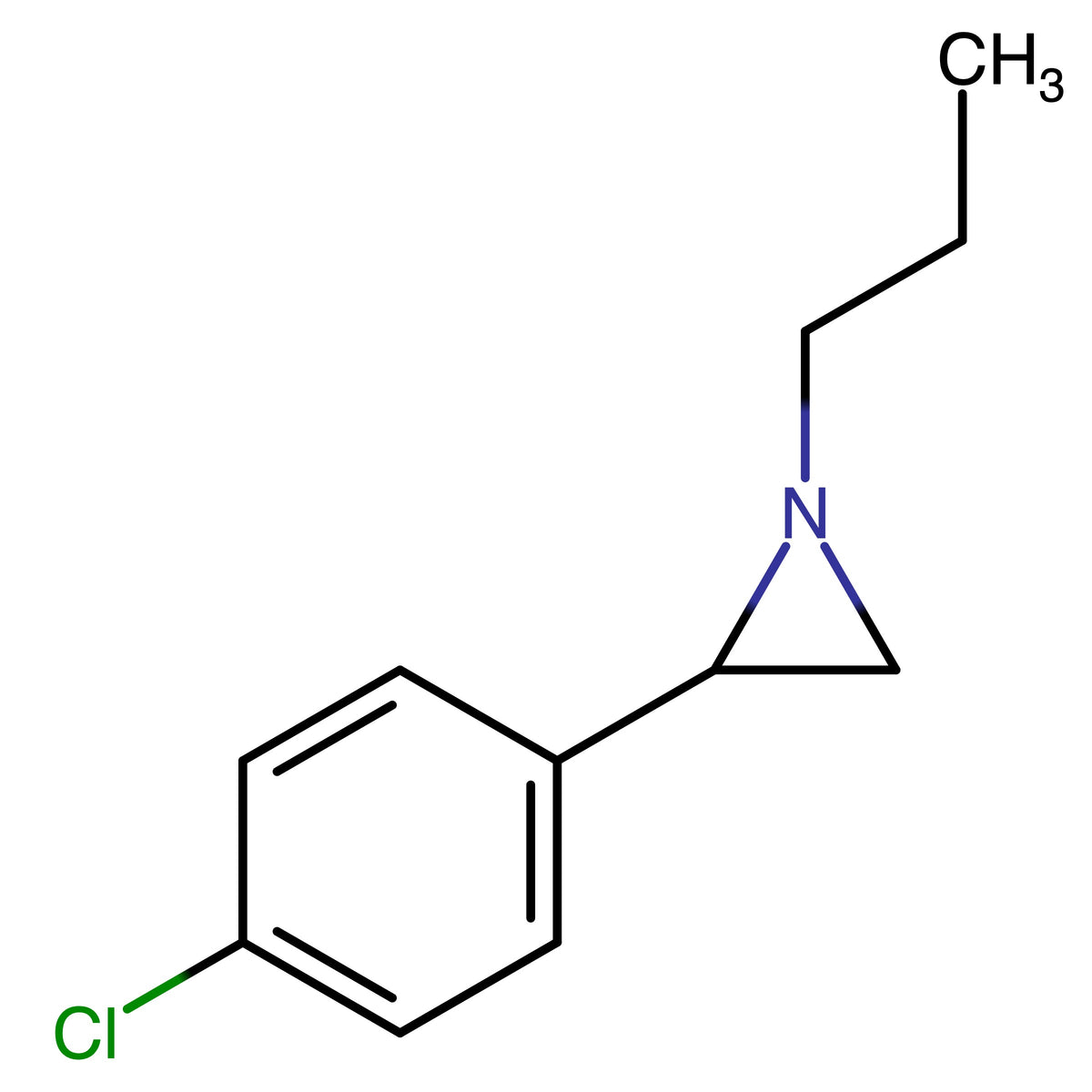 2-(4-Chlorophenyl)-1-propylaziridine