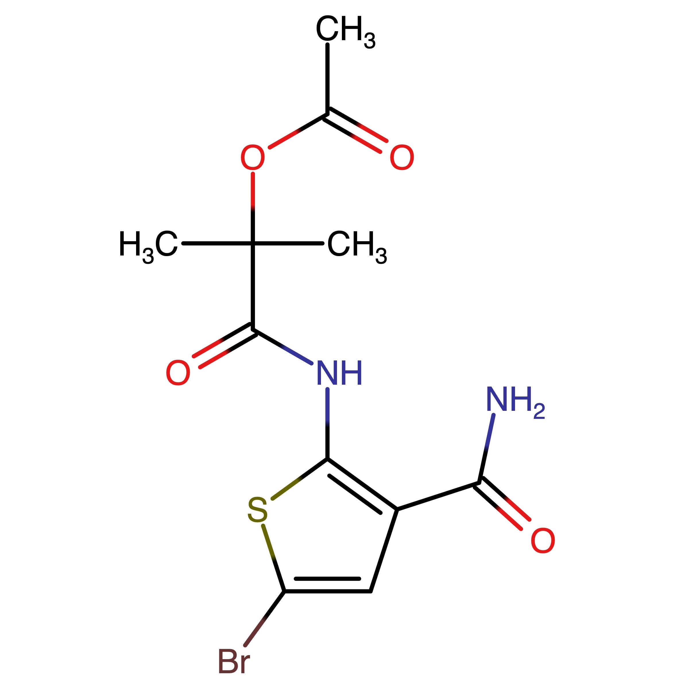 [2-[(5-Bromo-3-carbamoyl-2-thienyl)amino]-1,1-dimethyl-2-oxo-ethyl]acetate 