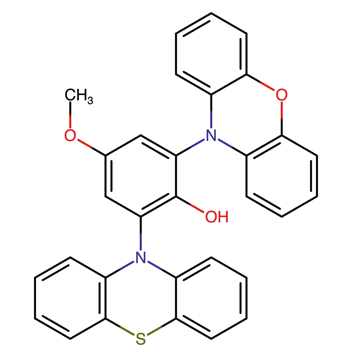 4-Methoxy-2-(10H-phenothiazin-10-yl)-6-(10H-phenoxazin-10-yl)phenol