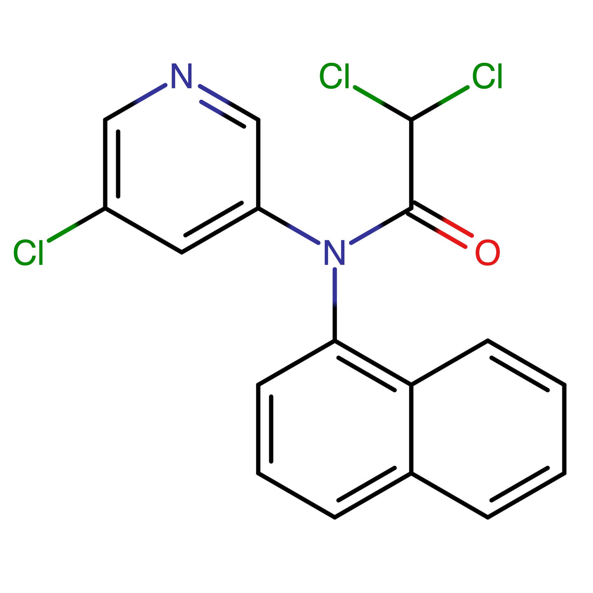2,2-Dichloro-N-(5-chloropyridin-3-yl)-N-(naphthalen-1-yl)acetamide