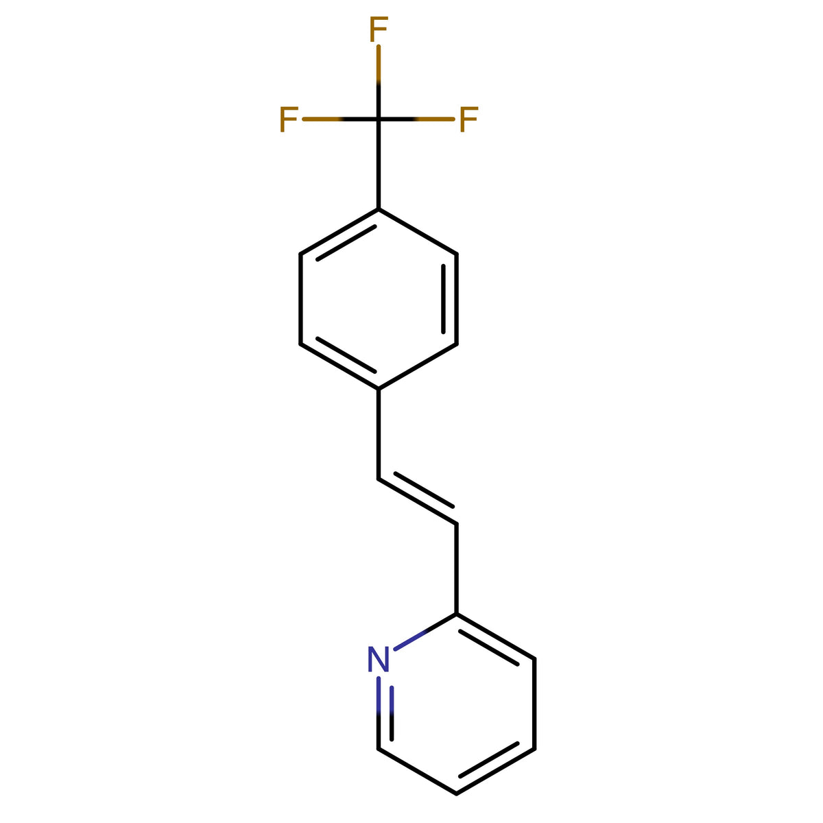 2-[(E)-2-[4-(Trifluoromethyl)phenyl]ethenyl]pyridine