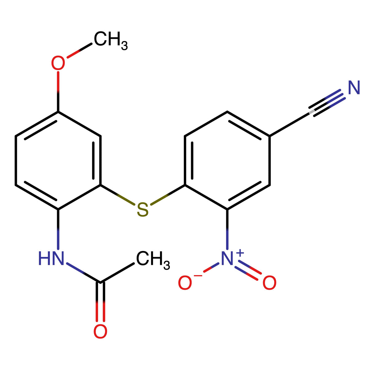 N-[2-(4-Cyano-2-nitrophenyl)sulfanyl-4-methoxyphenyl]acetamide