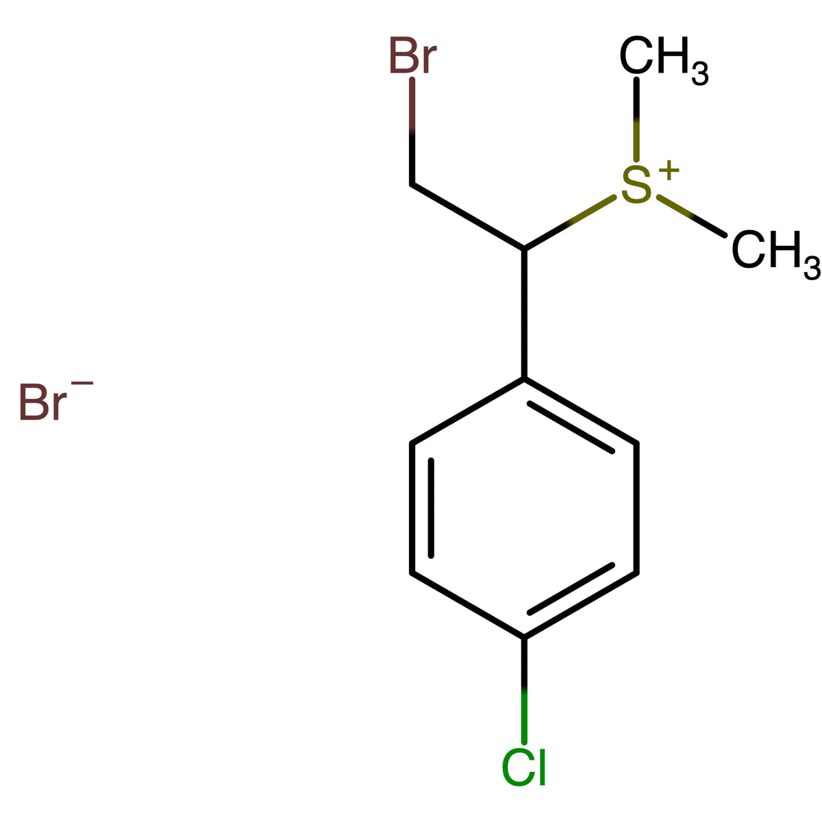 (2-Bromo-1-(4-chlorophenyl)ethyl)dimethylsulfonium bromide