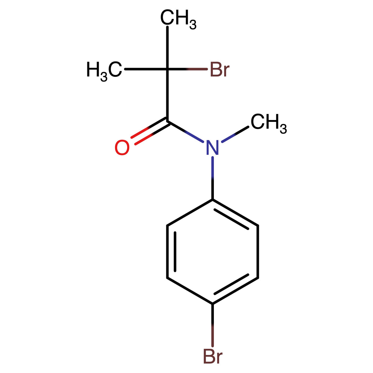 2-Bromo-N-(4-bromophenyl)-N,2-dimethylpropanamide