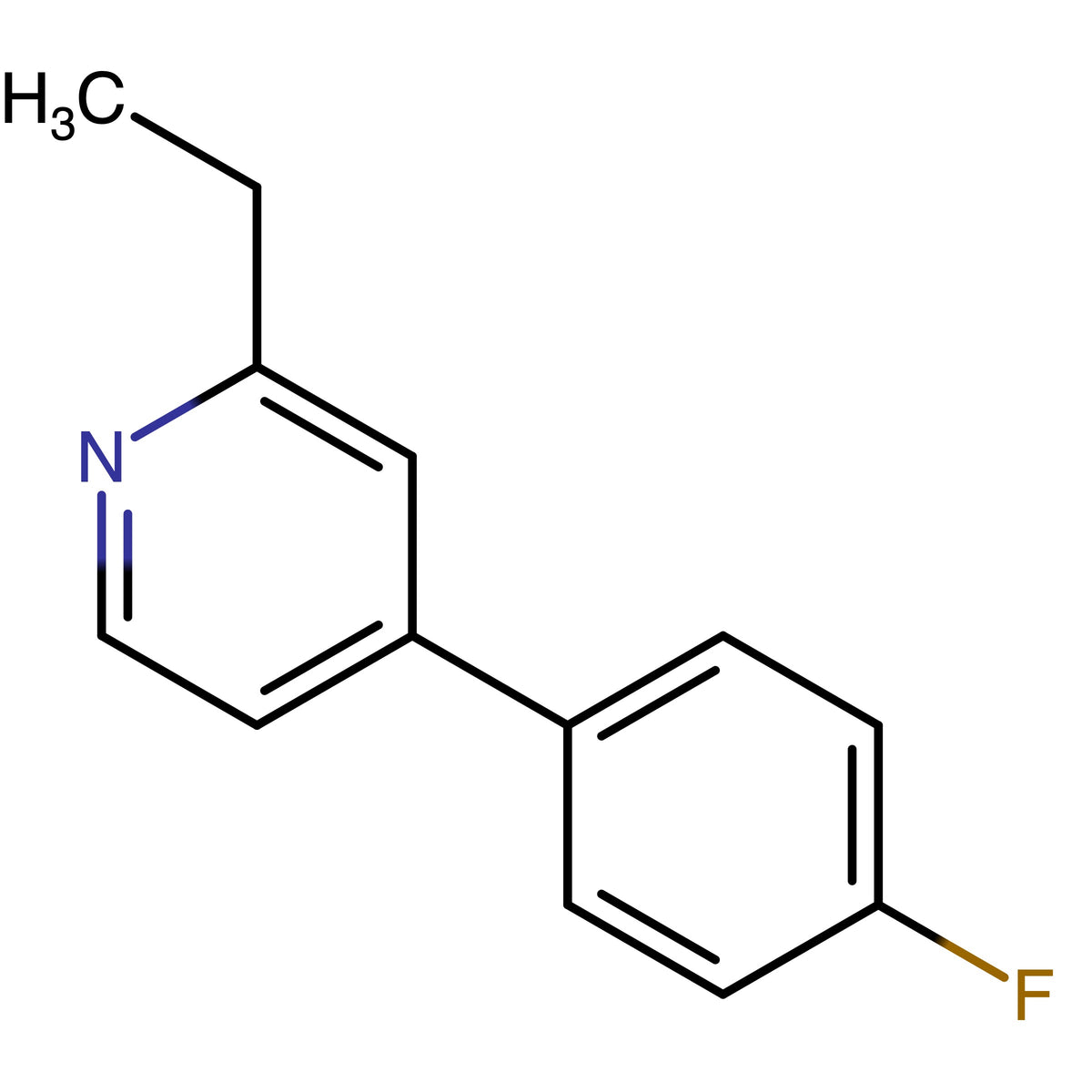 2-Ethyl-4-(4-fluorophenyl)pyridine